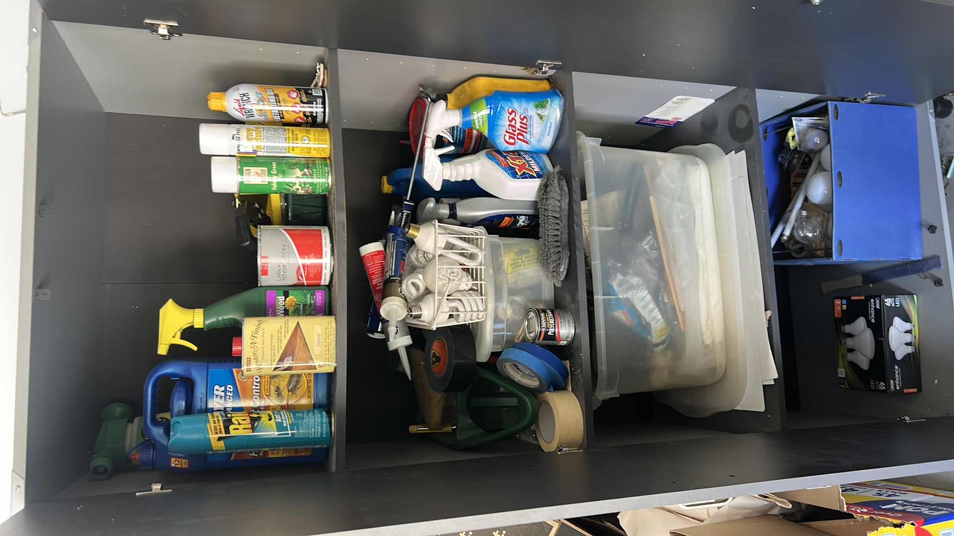 Photo 1 of COLEMAN HEAVY DUTY GARAGE CABINET ON WHEELS WITH CONTENTS  31 1/4“ x 19 1/2“ x H76“