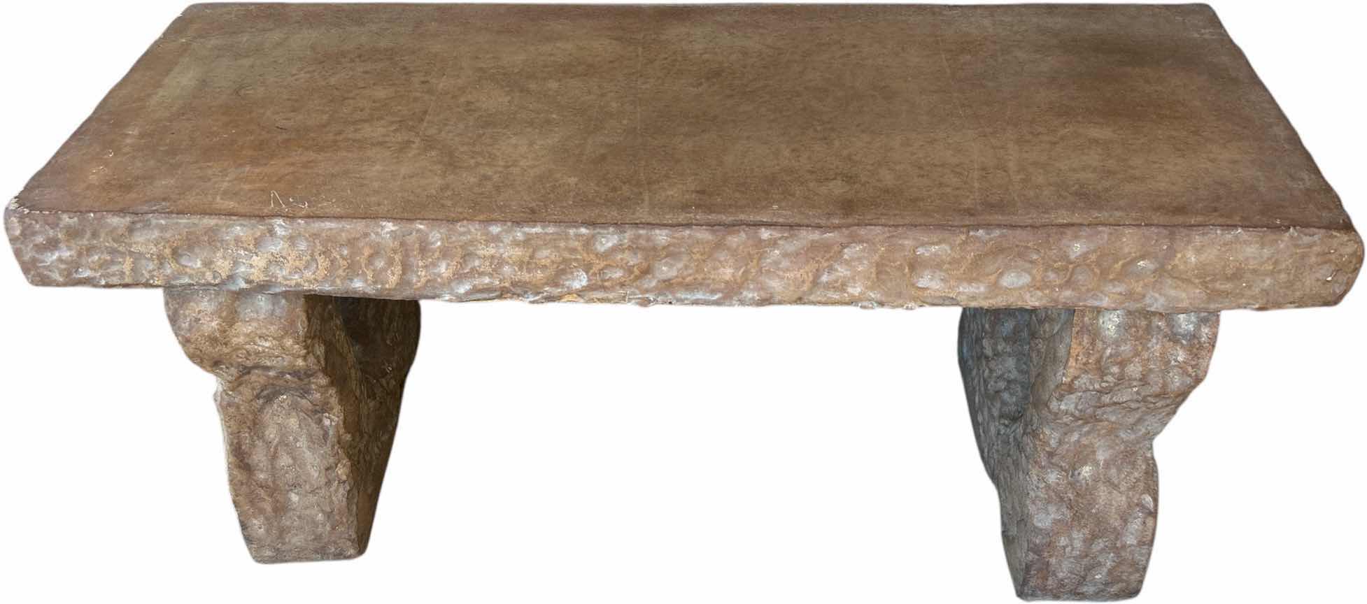 Photo 1 of HEAVY CONCRETE BENCH 39“ x 14 1/2“ x H17“