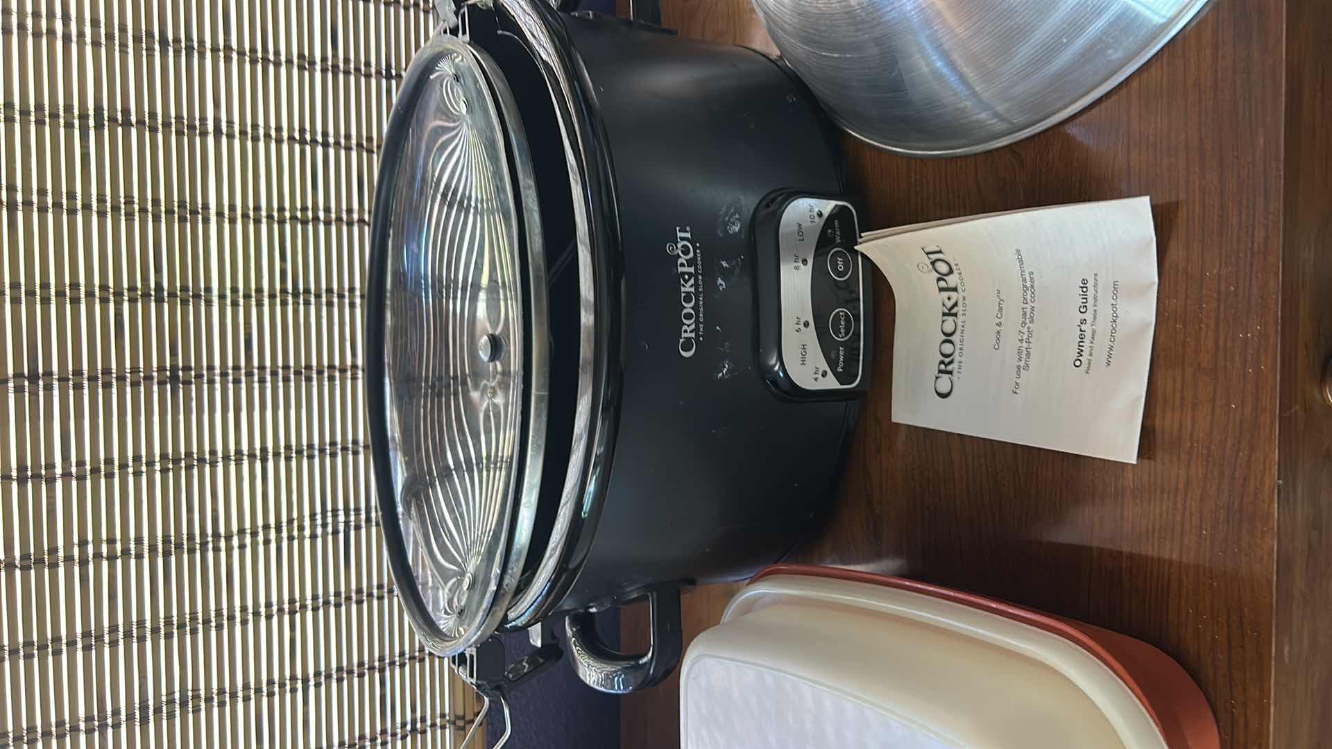 Photo 1 of KITCHEN ITEMS - CROCK POT, BREAD WARMING BASKET, BOWLS AND MORE