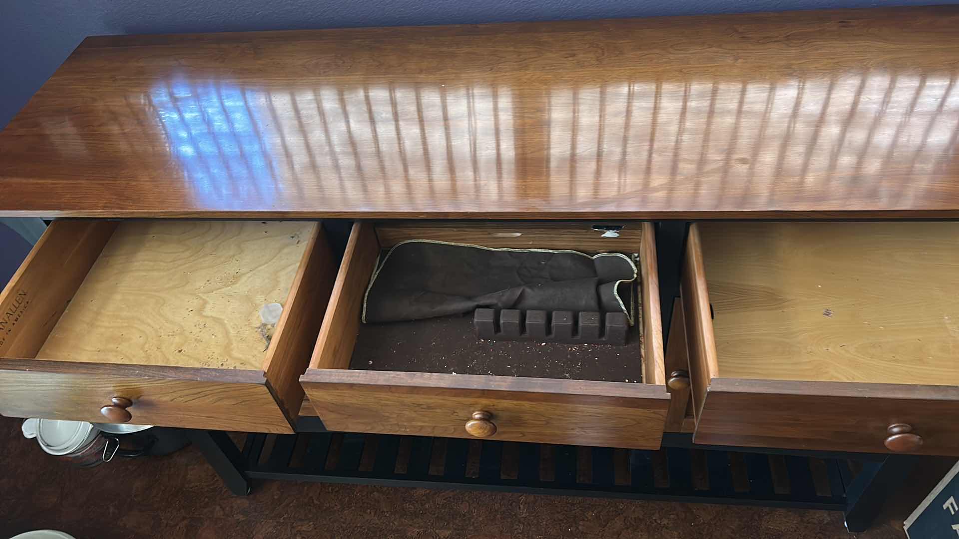 Photo 8 of ETHAN ALLEN WOOD BUFFET CABINET 64“ x 19“ x H40 1/2“