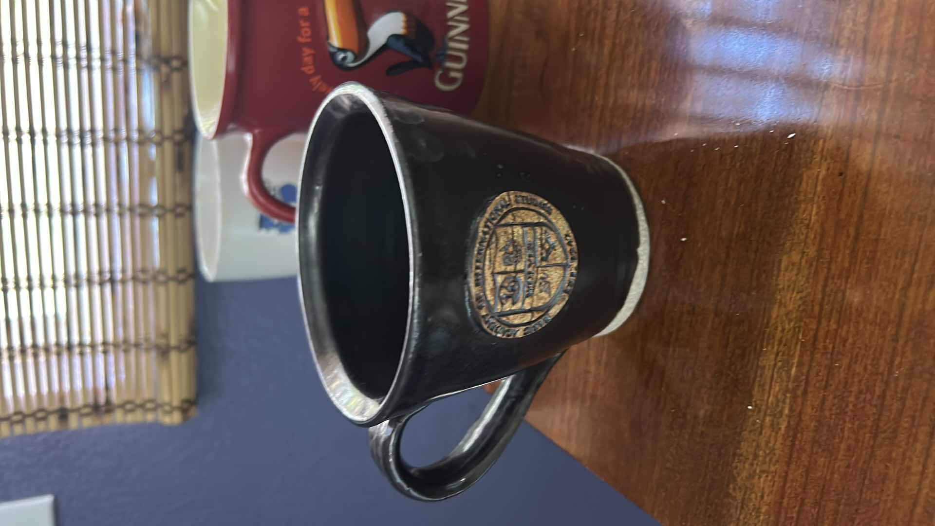 Photo 1 of 5 VINTAGE STEMWARE GLASSES AND 3 COFFEE MUGS