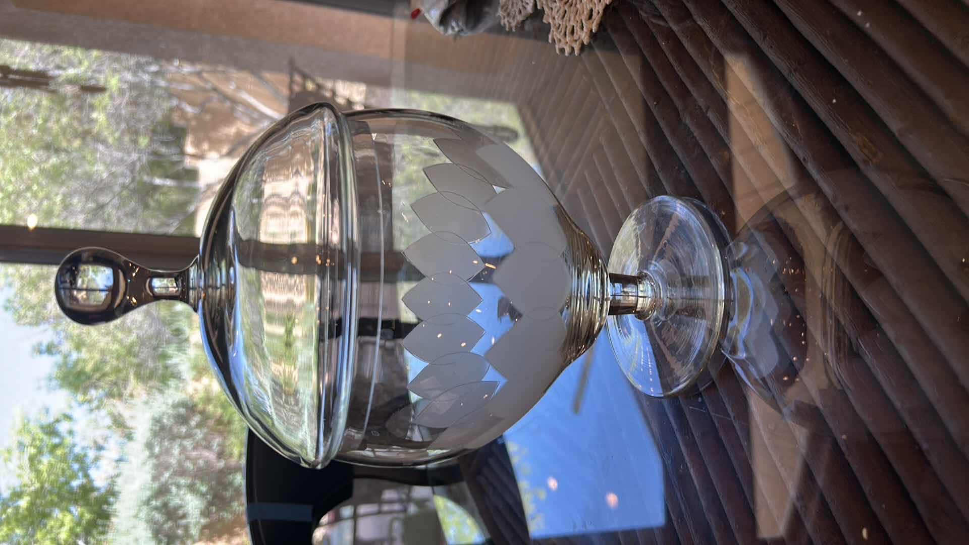 Photo 1 of GLASS CANDY LIDDED CANDY DISH H11”