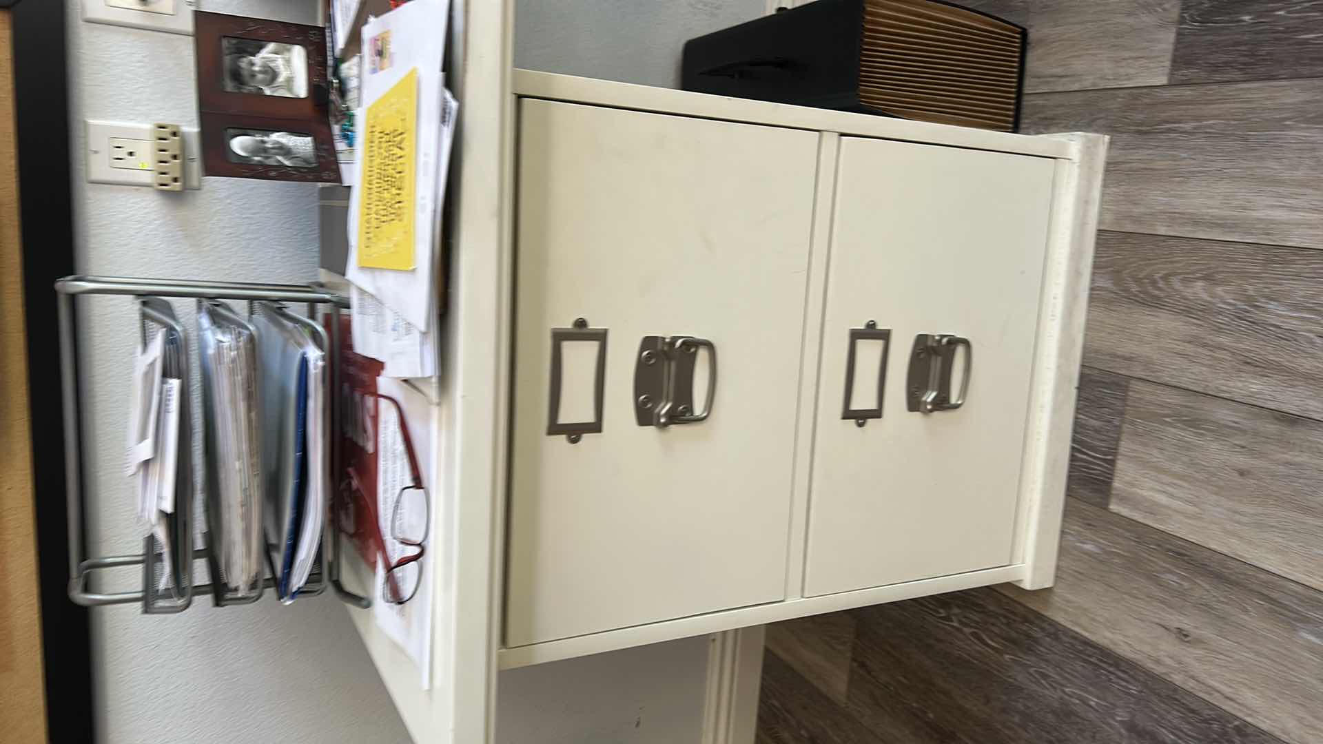 Photo 1 of 3 PC WHITE DESK 70” x 23” x H 29.5”