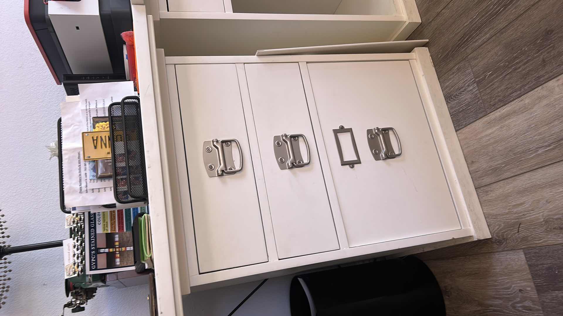 Photo 1 of 3 PC WHITE DESK 70” x 23” x H 29.5”