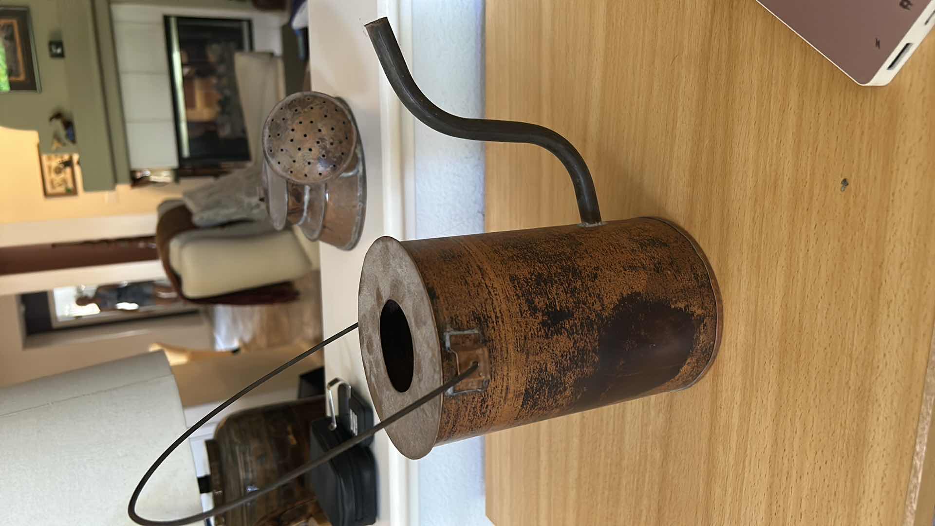 Photo 1 of 3 VINTAGE METAL WATERING CANS, TALLEST H11”)