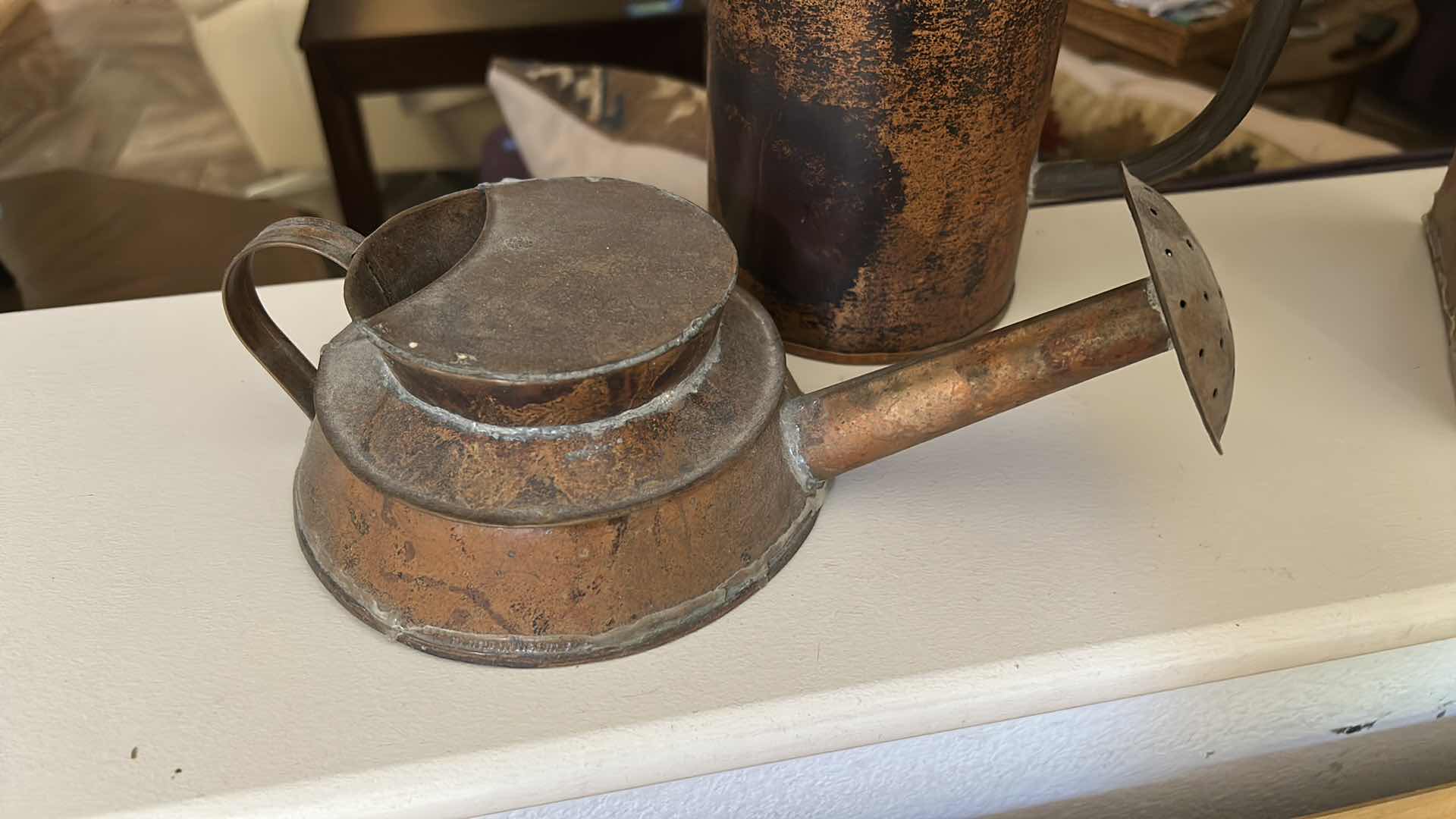 Photo 1 of 3 VINTAGE METAL WATERING CANS, TALLEST H11”)