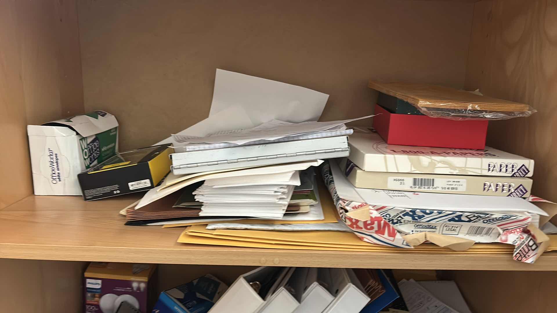 Photo 1 of 2 SHELVES OF OFFICE SUPPLIES