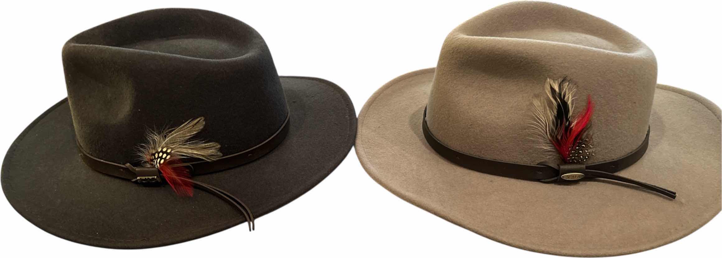 Photo 1 of 2 MENS SCALA FELT COWBOY HATS