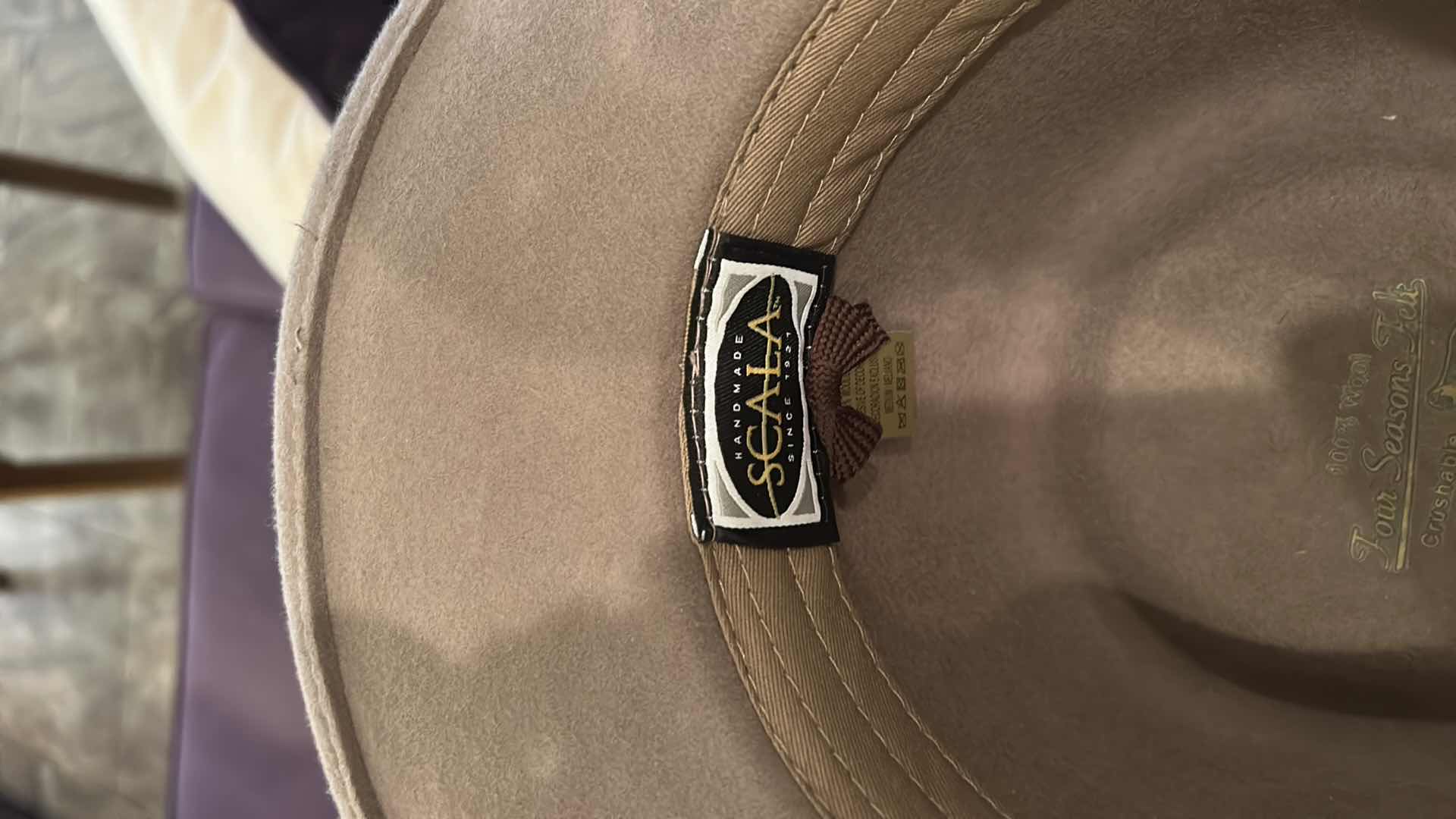 Photo 4 of 2 MENS SCALA FELT COWBOY HATS