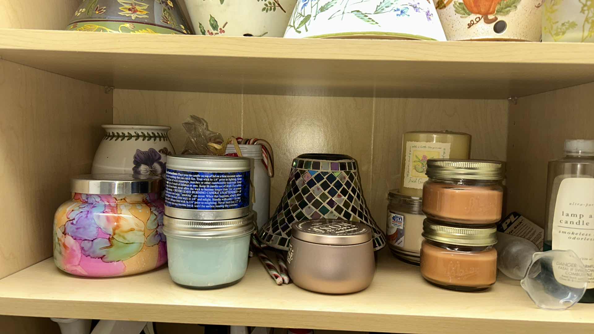 Photo 1 of LAUNDRY ROOM CABINET - CLEANING SUPPLIES AND CANDLES