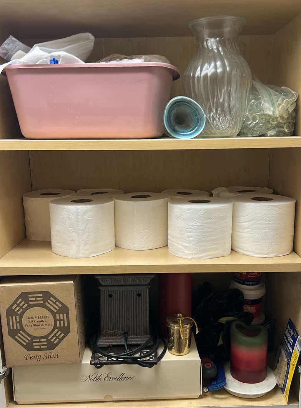 Photo 1 of CONTENTS OF CABINET IN LAUNDRY ROOM