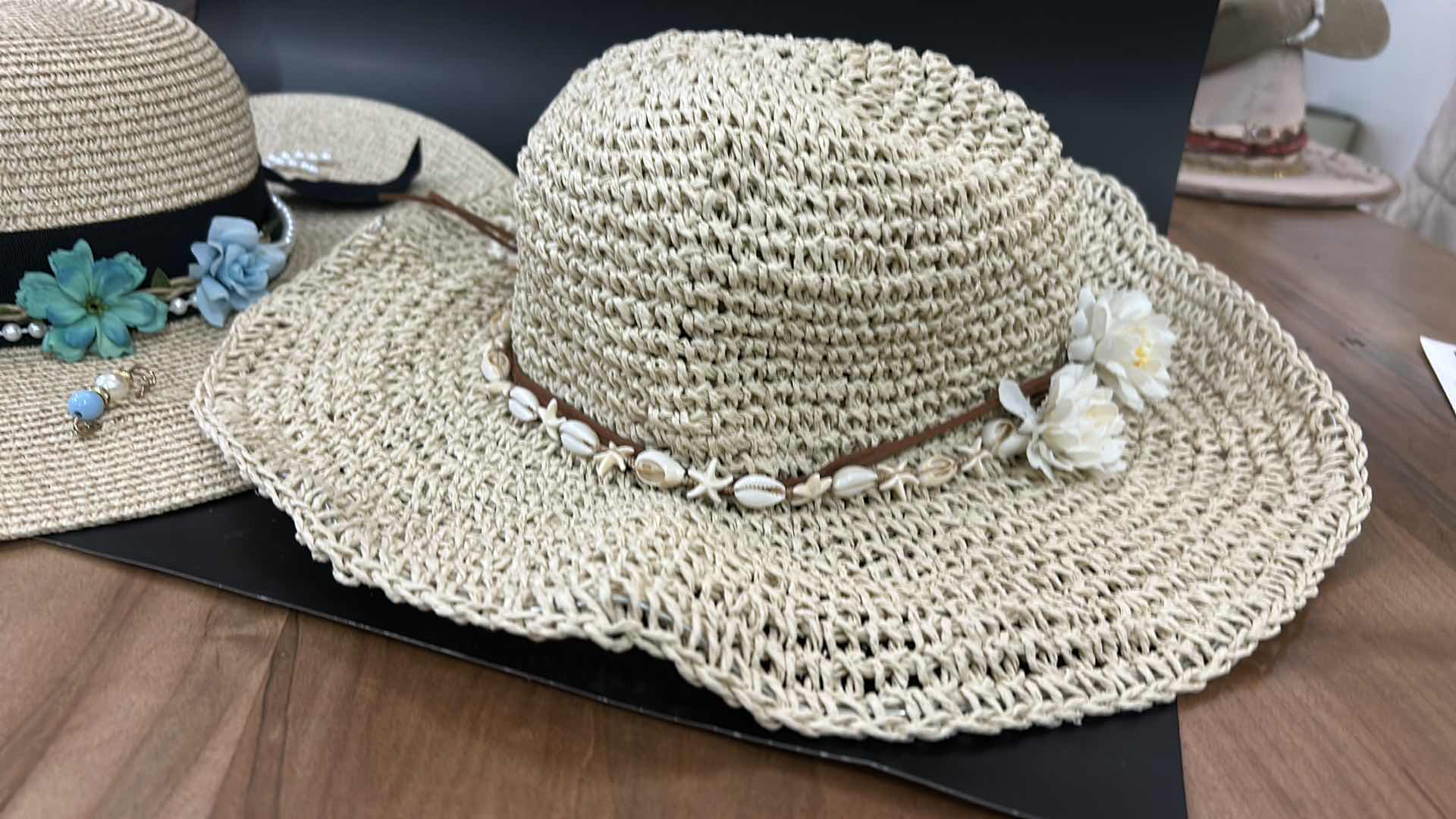 Photo 1 of NEW- 2 WOMENS CUSTOM SUN HATS