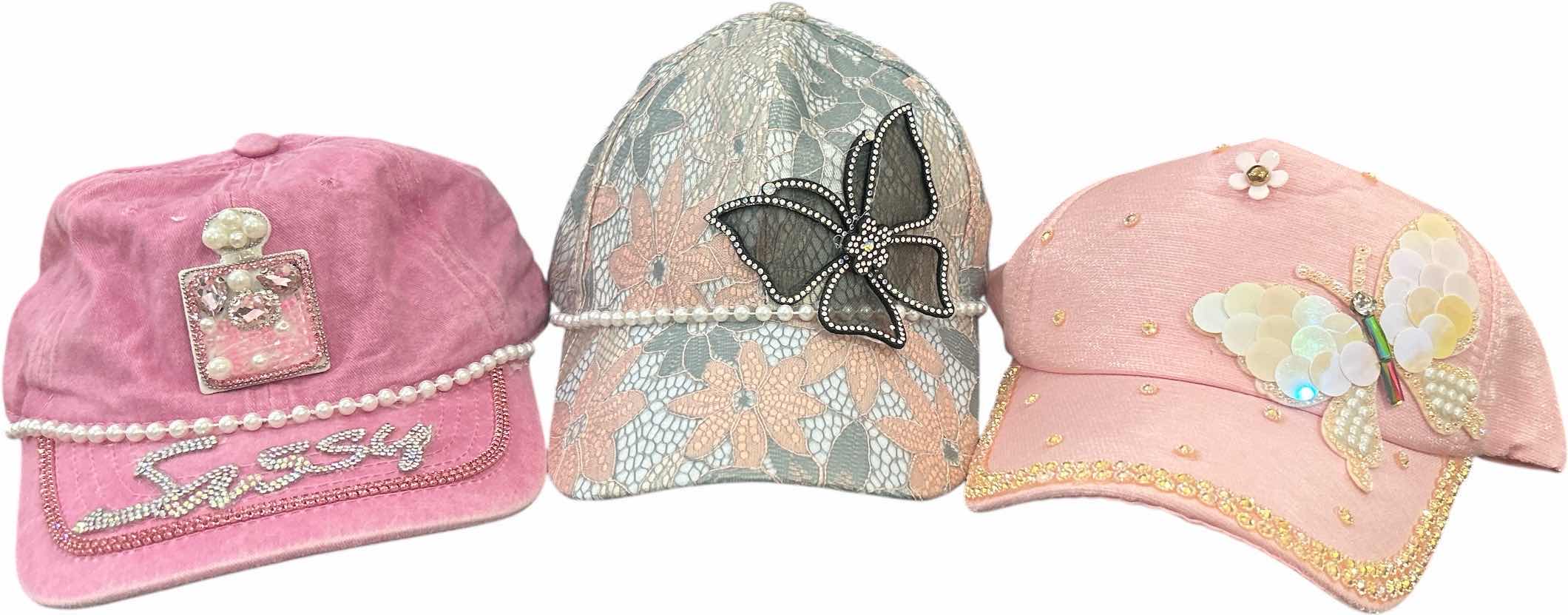 Photo 1 of NEW- 3 WOMENS BASEBALL CAPS