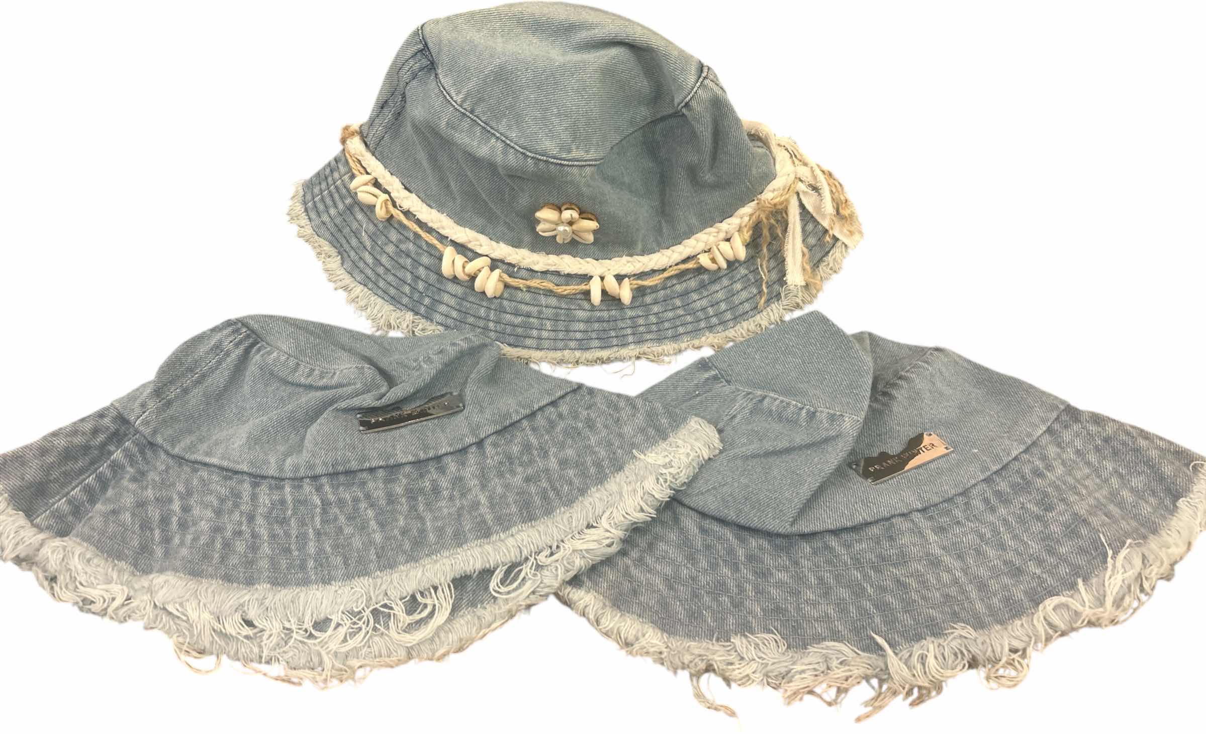 Photo 1 of NEW - 3 DENIM BUCKET HATS