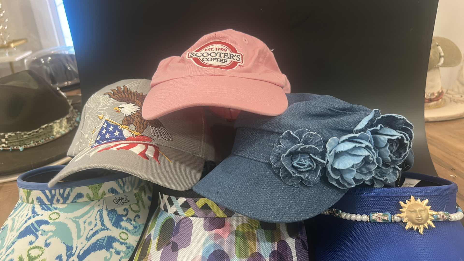 Photo 1 of 5 NEW - 3 VISORS AND 3 BASEBALL CAPS