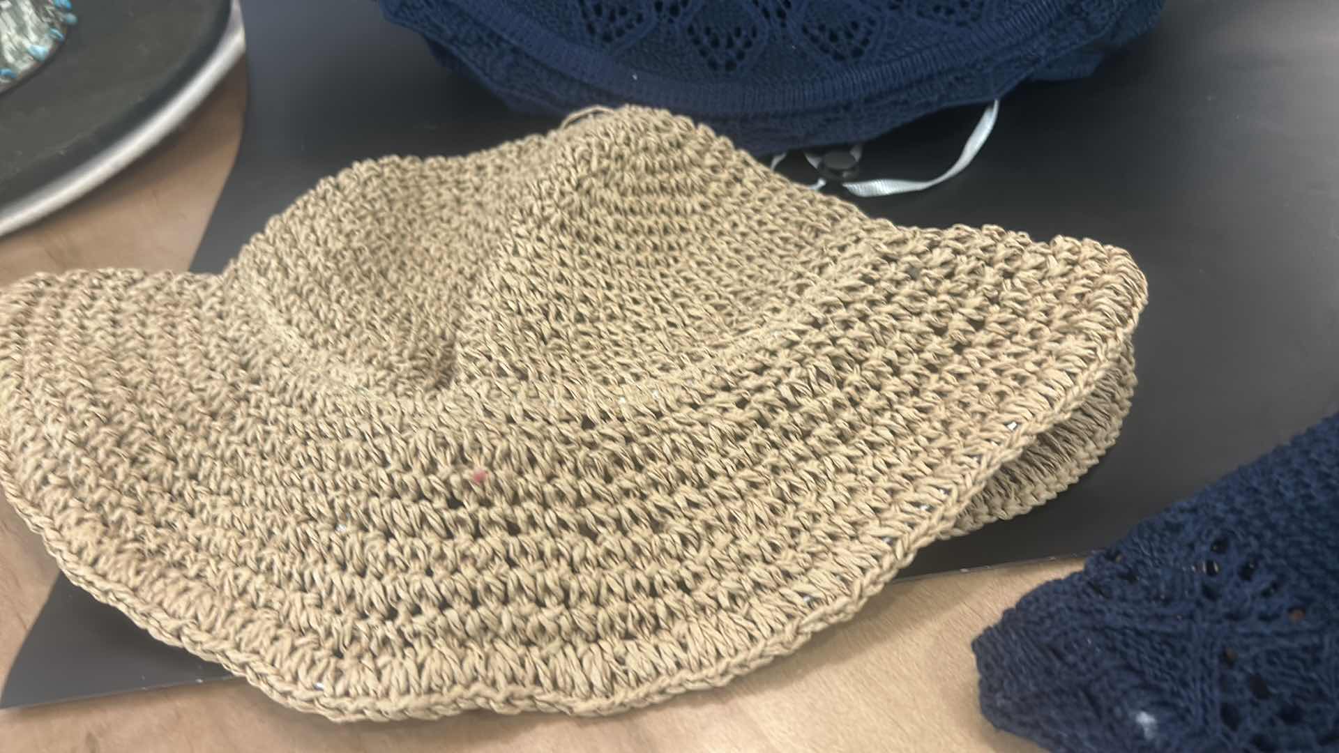 Photo 1 of NEW- 3 WOVEN FLOPPY SUN HATS