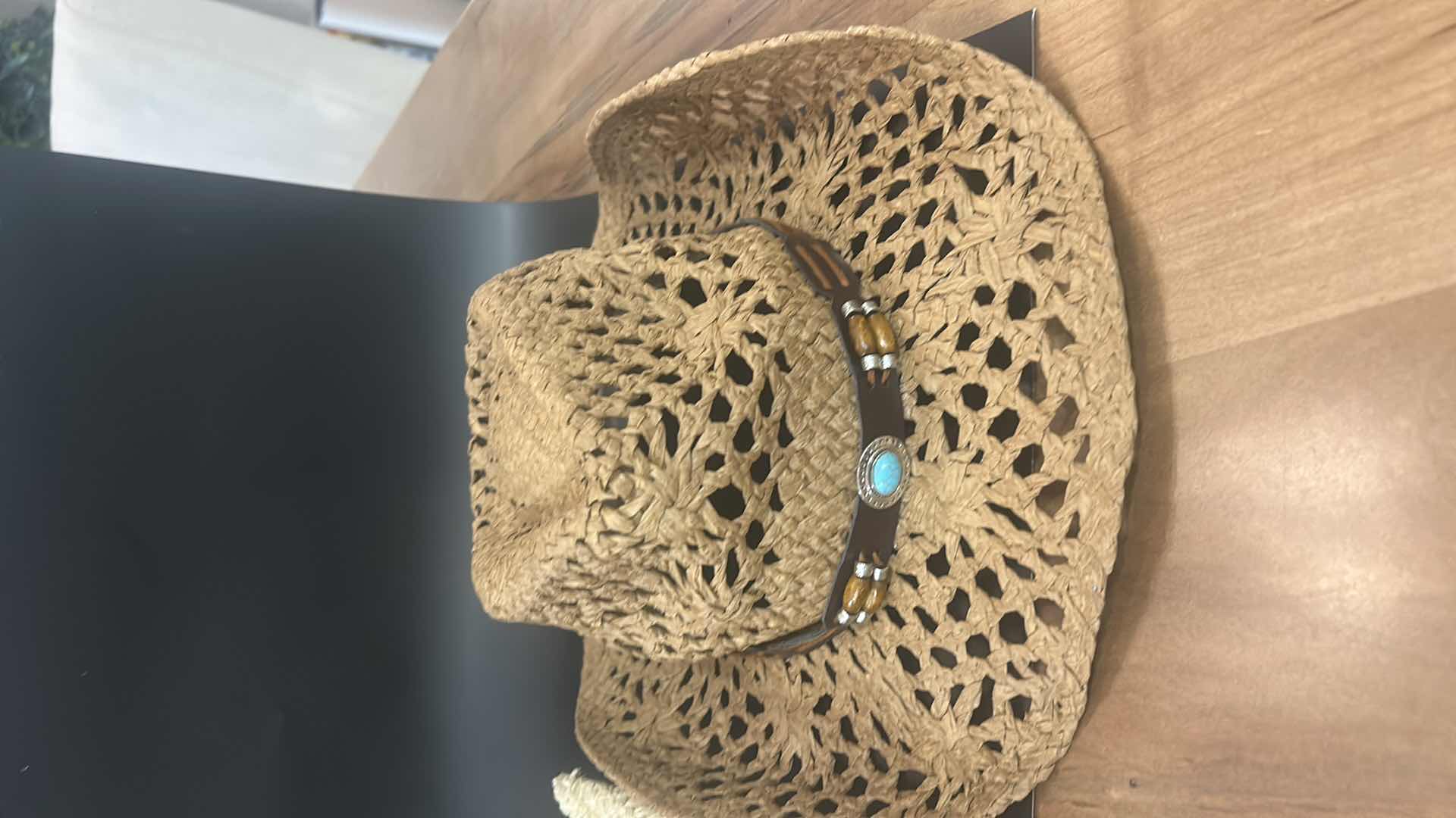 Photo 1 of NEW-  2 WOVEN PAPER/STRAW WESTERN STYLE COWGIRL HATS