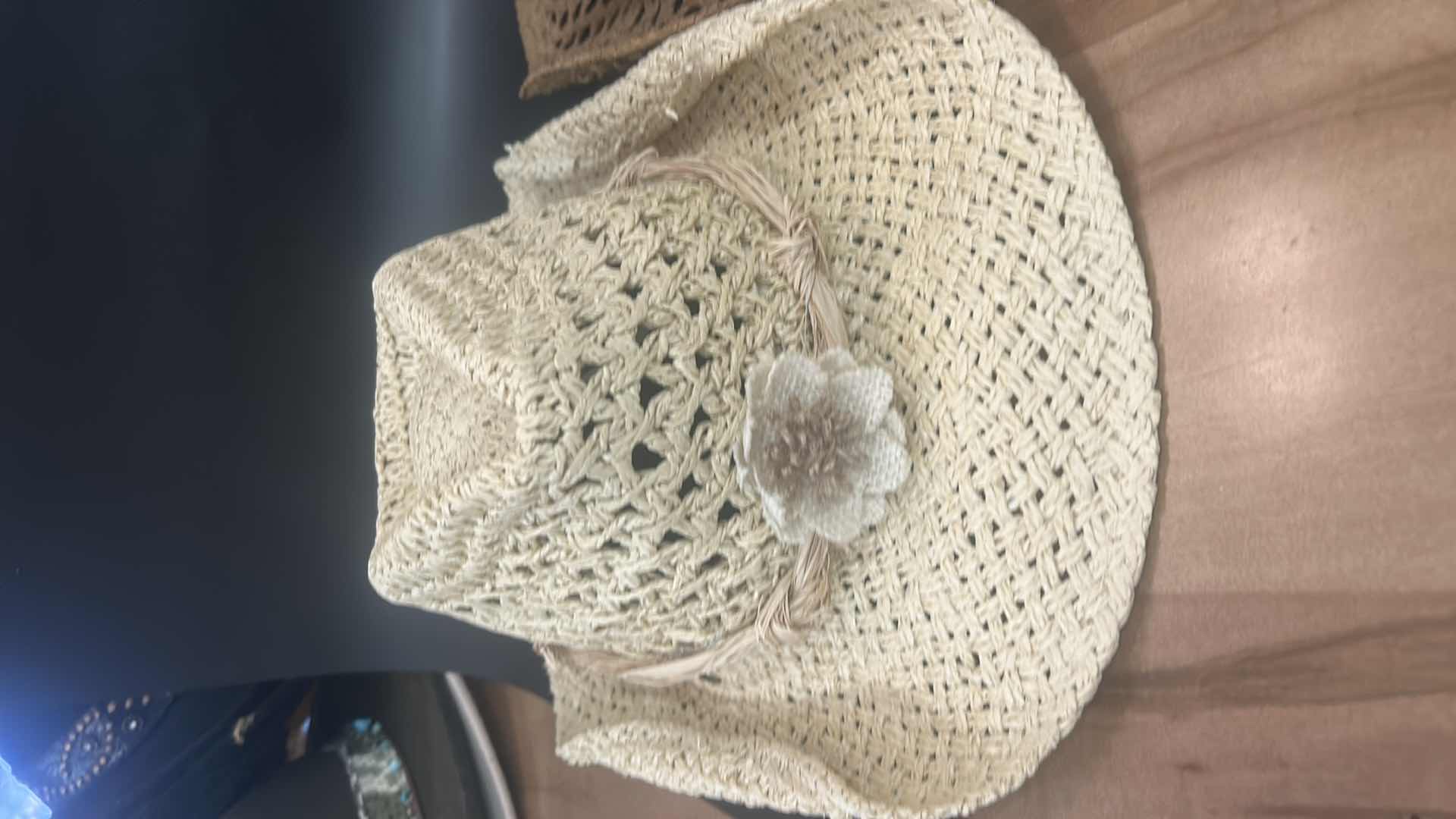 Photo 1 of NEW-  2 WOVEN PAPER/STRAW WESTERN STYLE COWGIRL HATS