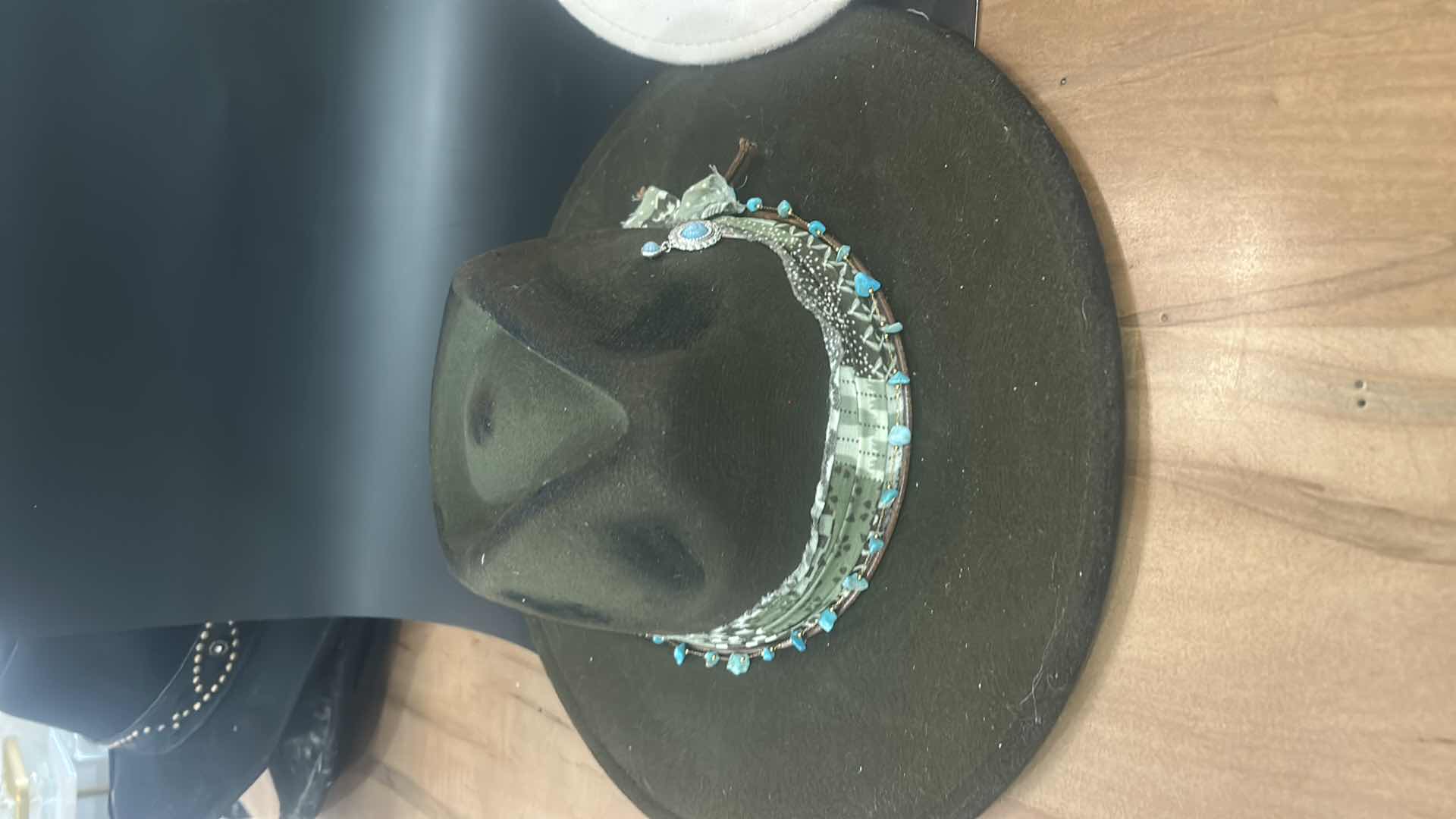 Photo 1 of NEW- 2 WOMENS WESTERN STYLE FEDORA HATS