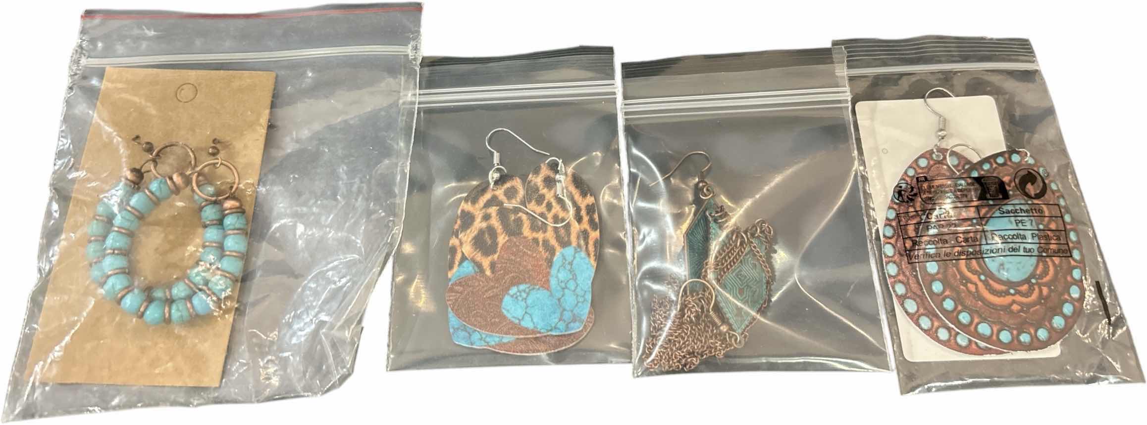 Photo 1 of NEW - 4 PAIRS PIERCED EARRINGS