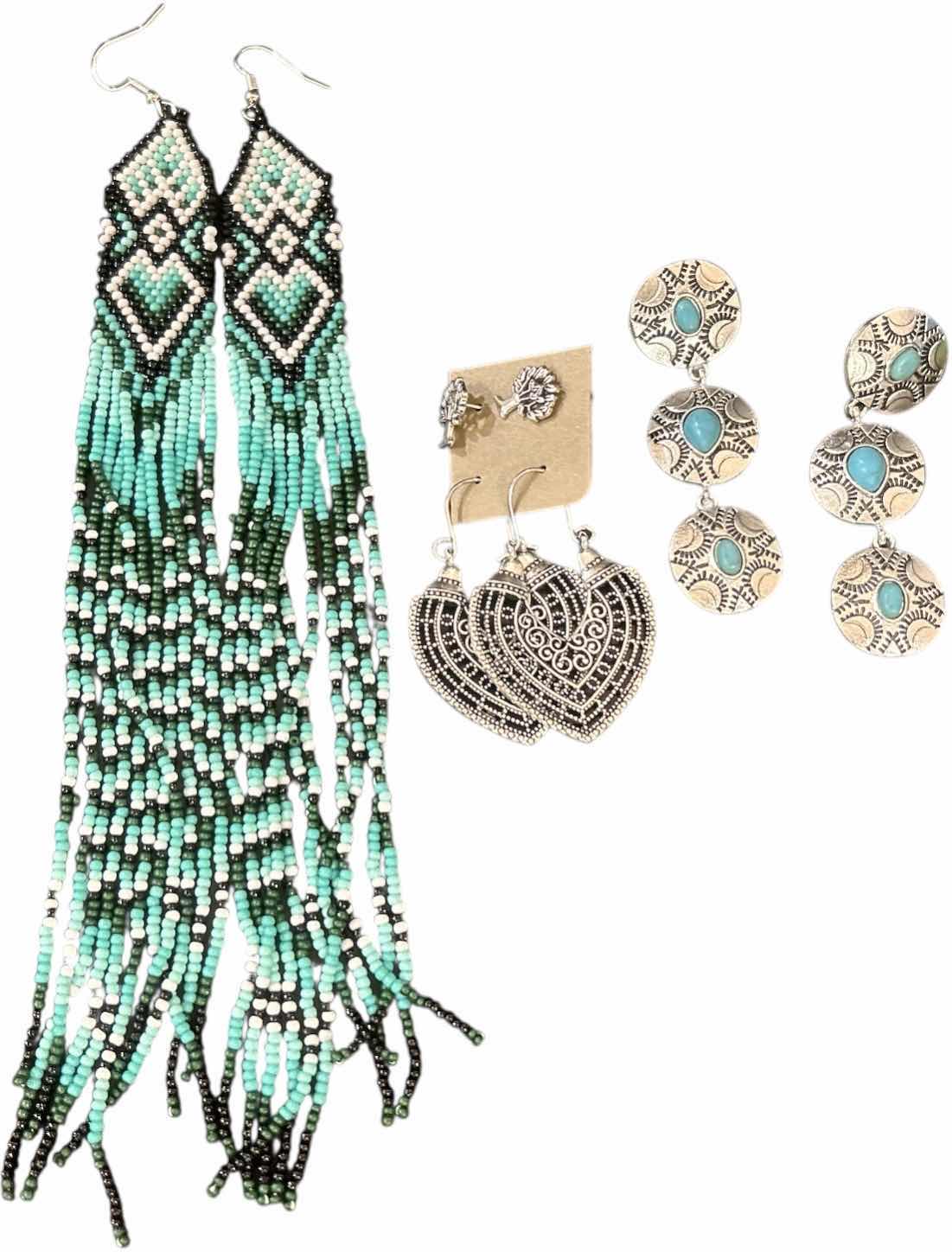 Photo 1 of NEW - 3 PAIRS PIERCED EARRINGS