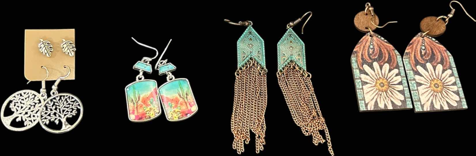 Photo 1 of NEW - 4 PAIRS PIERCED EARRINGS