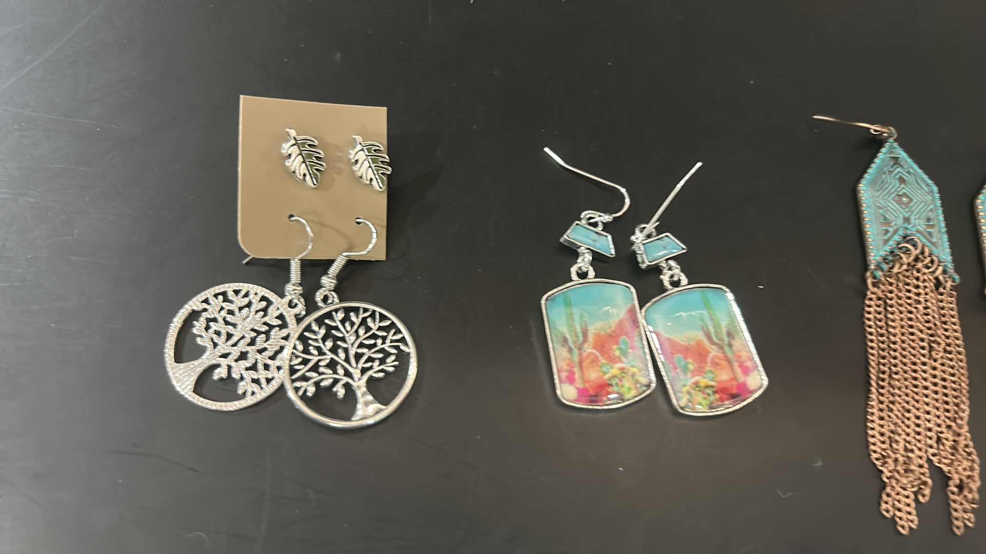Photo 1 of NEW - 4 PAIRS PIERCED EARRINGS