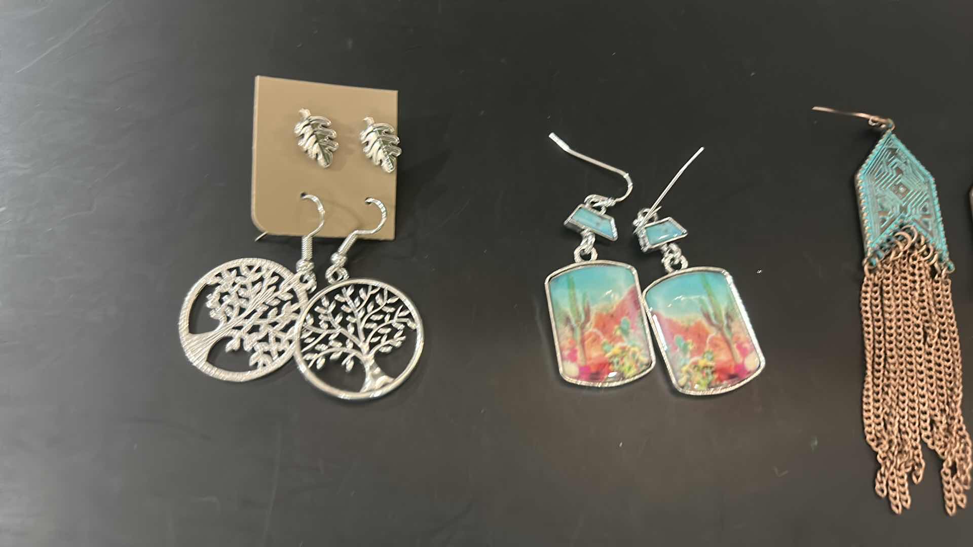 Photo 1 of NEW - 4 PAIRS PIERCED EARRINGS