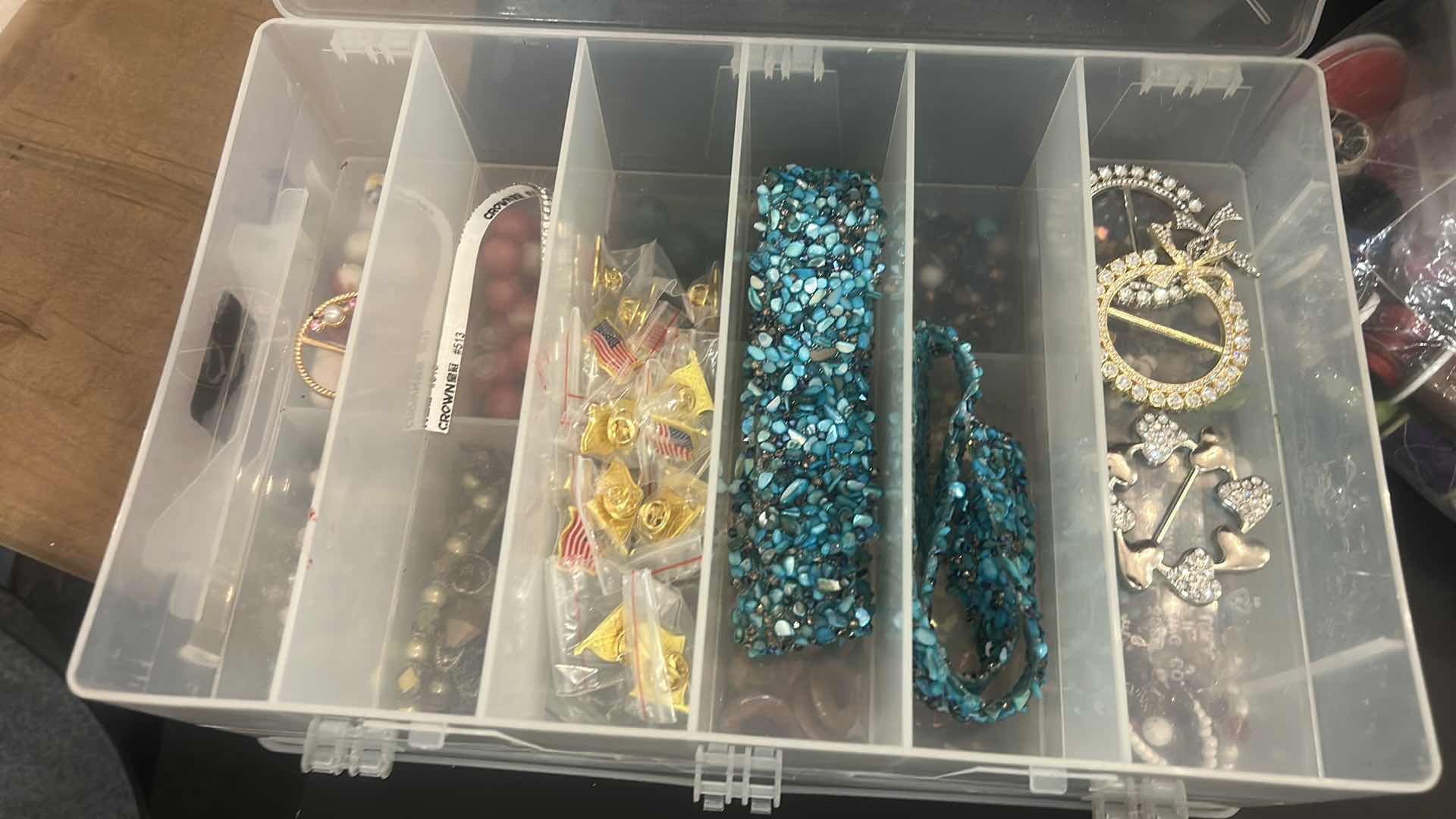 Photo 1 of CRAFTING SUPPLIES- APPLIQUÉS, BEADS, THREAD AND CHARMS