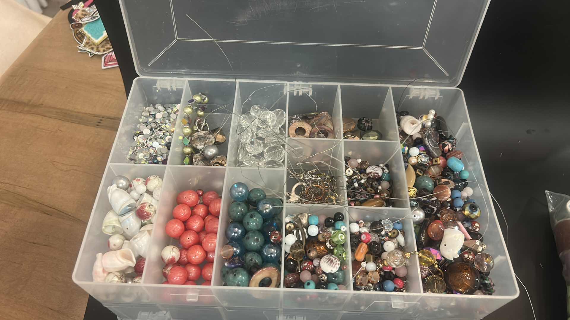 Photo 1 of CRAFTING SUPPLIES- APPLIQUÉS, BEADS, THREAD AND CHARMS