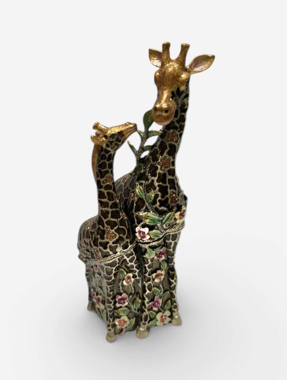 Photo 1 of BEJEWELED GIRAFFE TRINKET BOX H6”