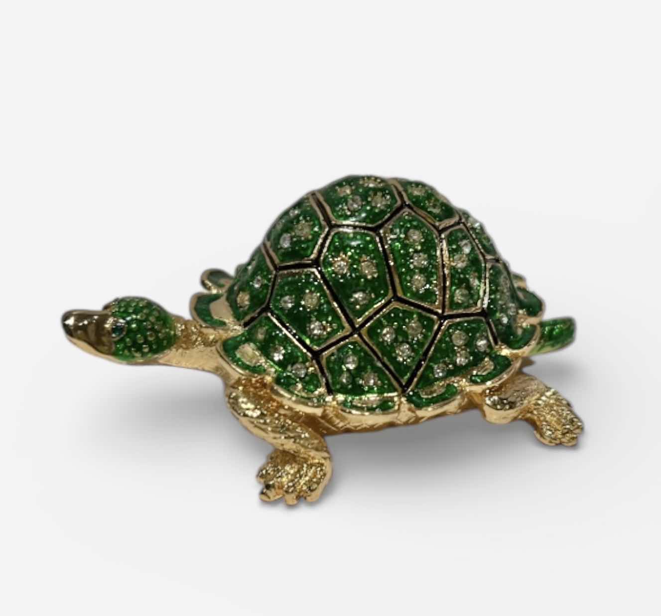 Photo 1 of BEJEWELED TURTLE TRINKET BOX H2”