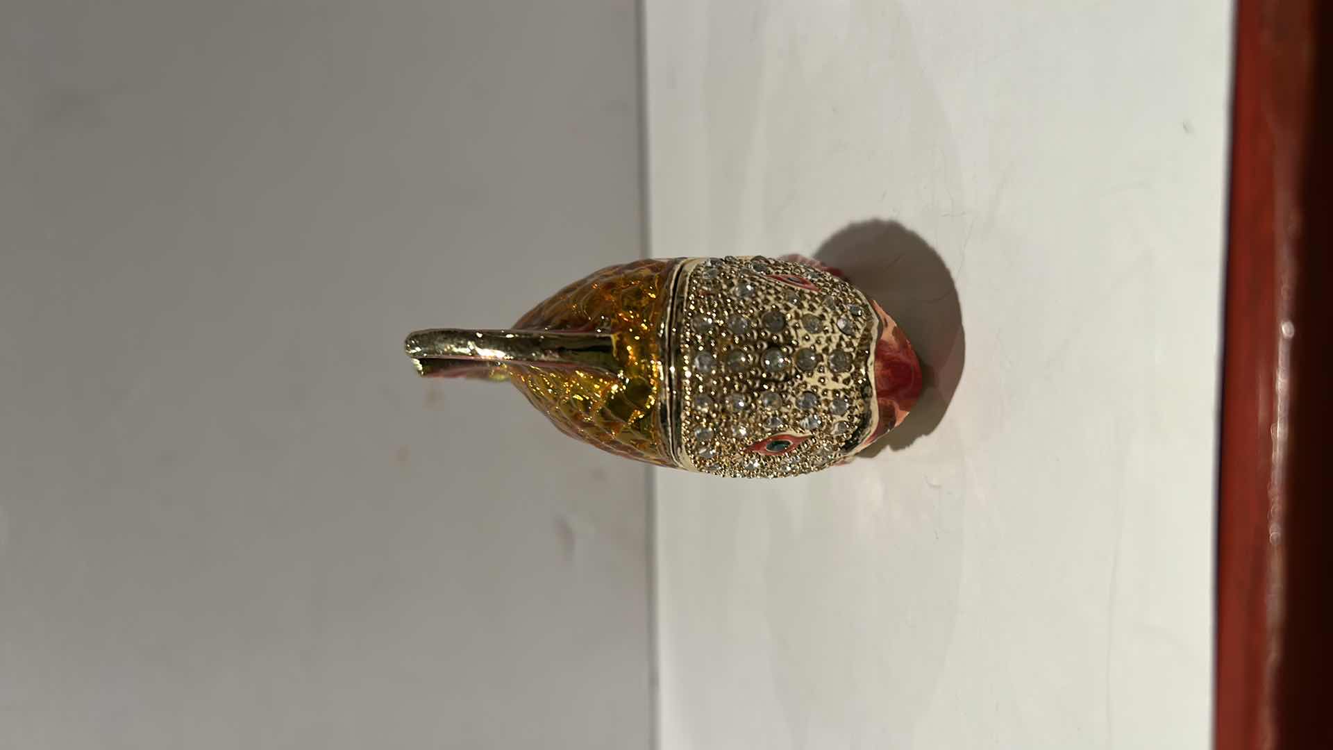 Photo 1 of BEJEWELED FISH TRINKET BOX H3.5”