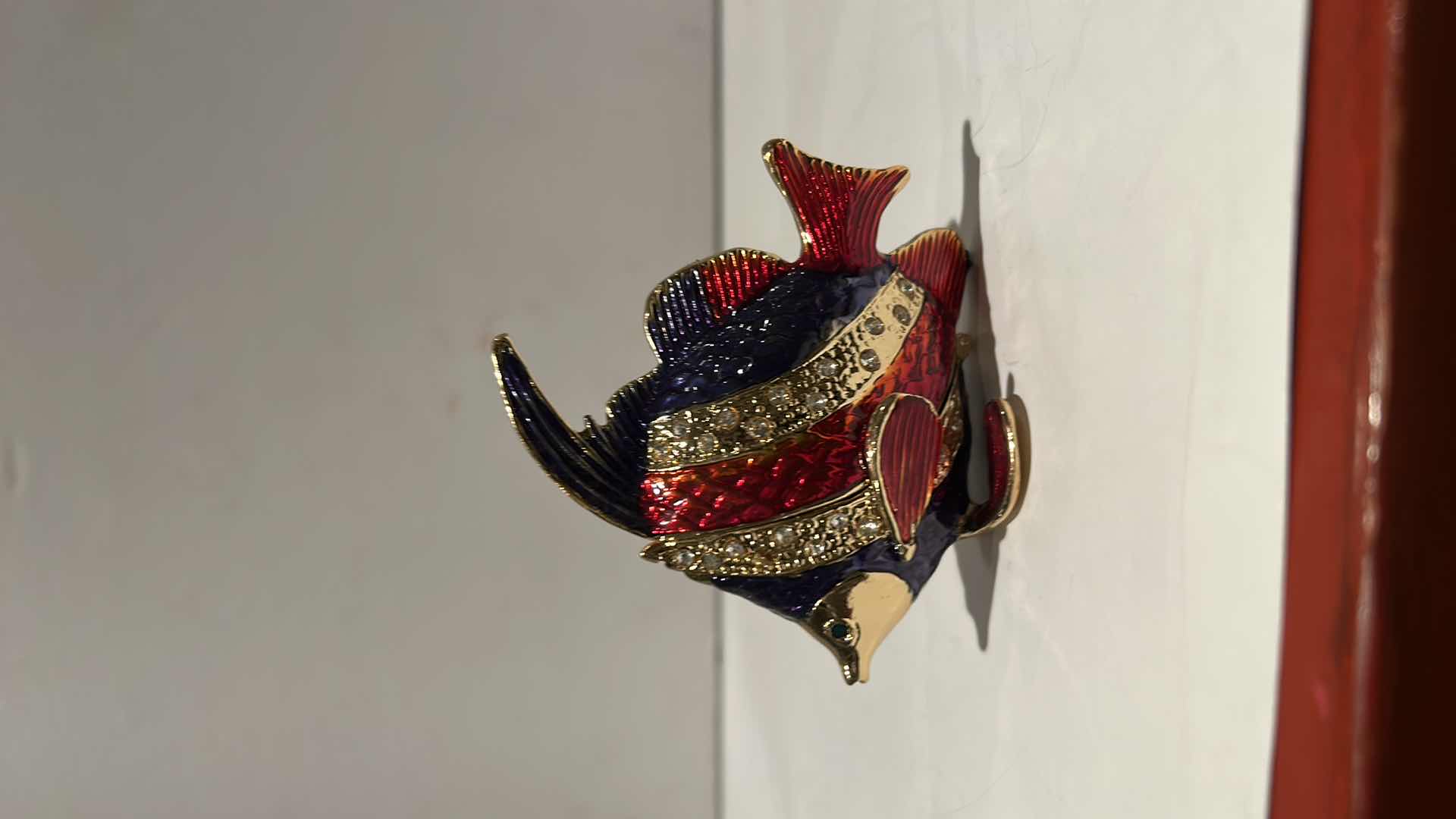 Photo 1 of BEJEWELED FISH TRINKET BOX H3”
