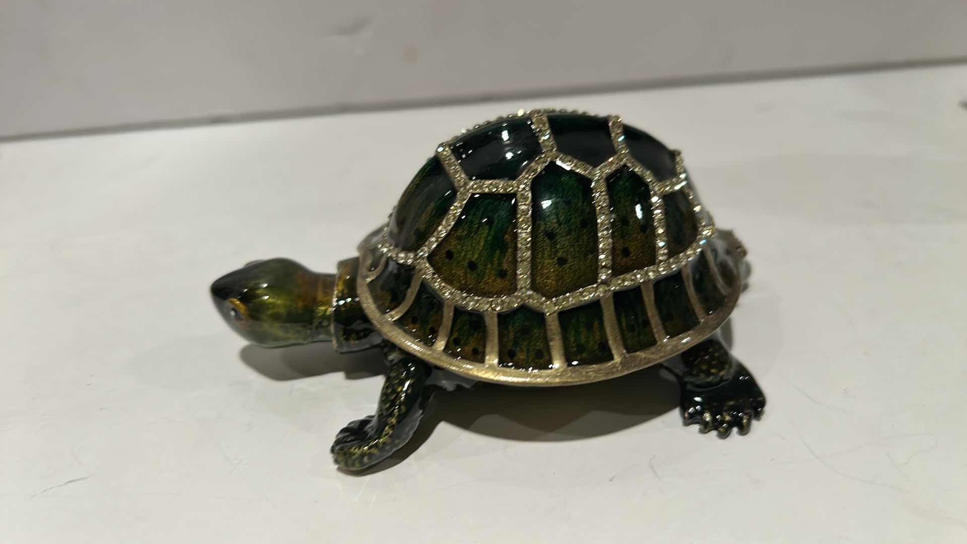 Photo 1 of BEJEWELED TURTLE TRINKET BOX H2”