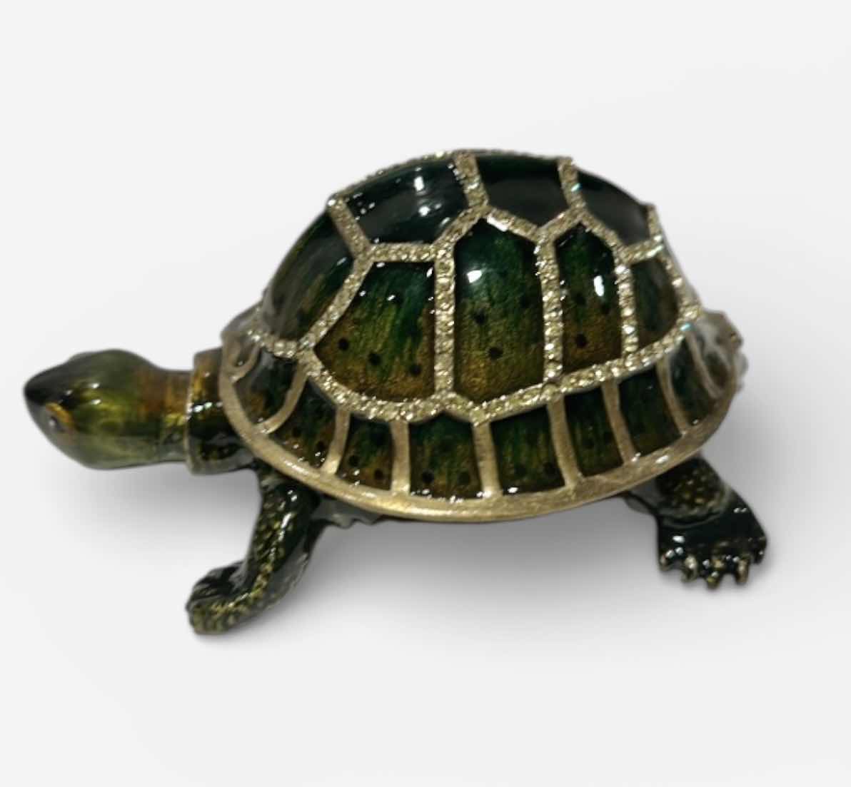 Photo 1 of BEJEWELED TURTLE TRINKET BOX H2”