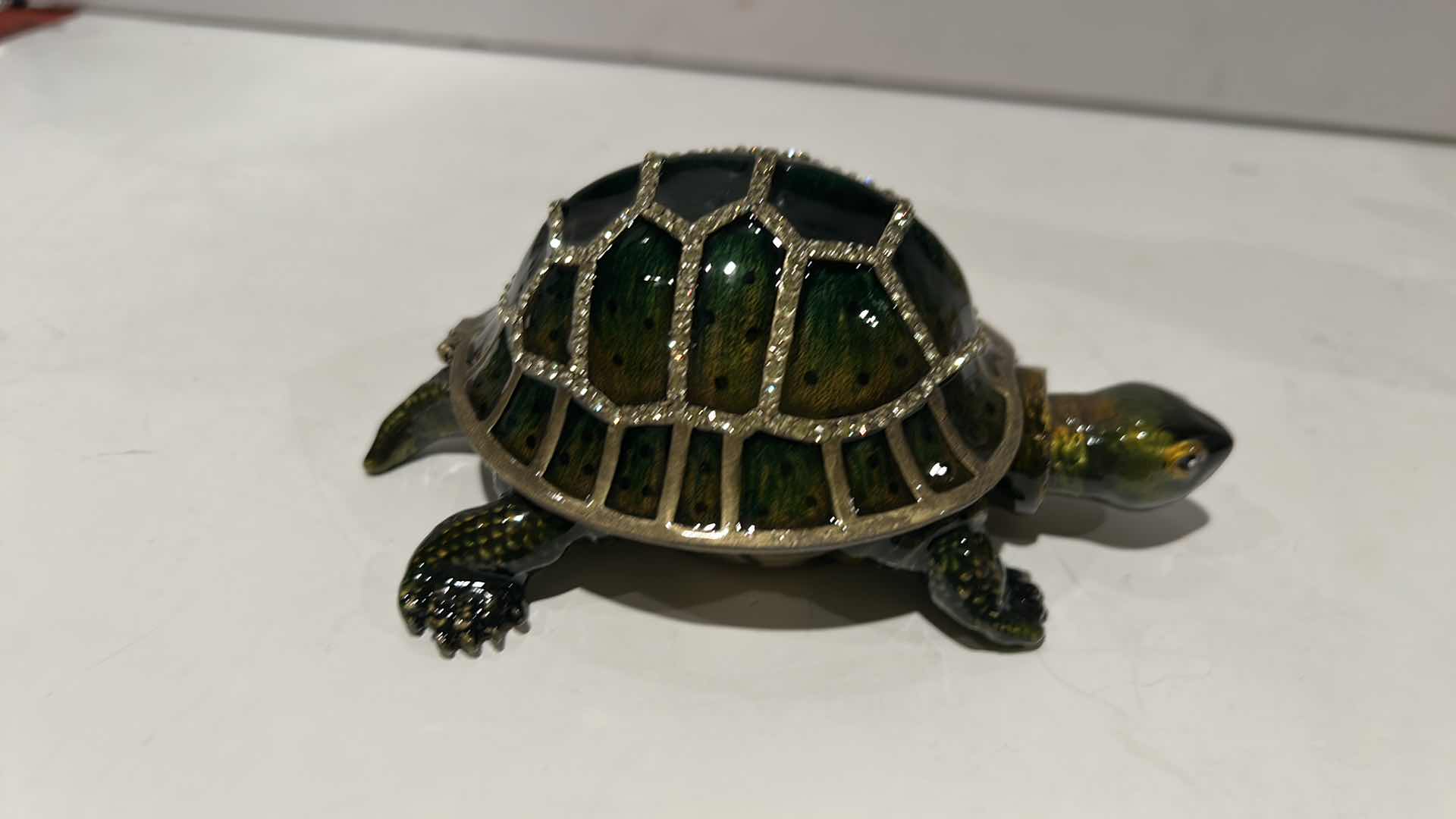 Photo 1 of BEJEWELED TURTLE TRINKET BOX H2”