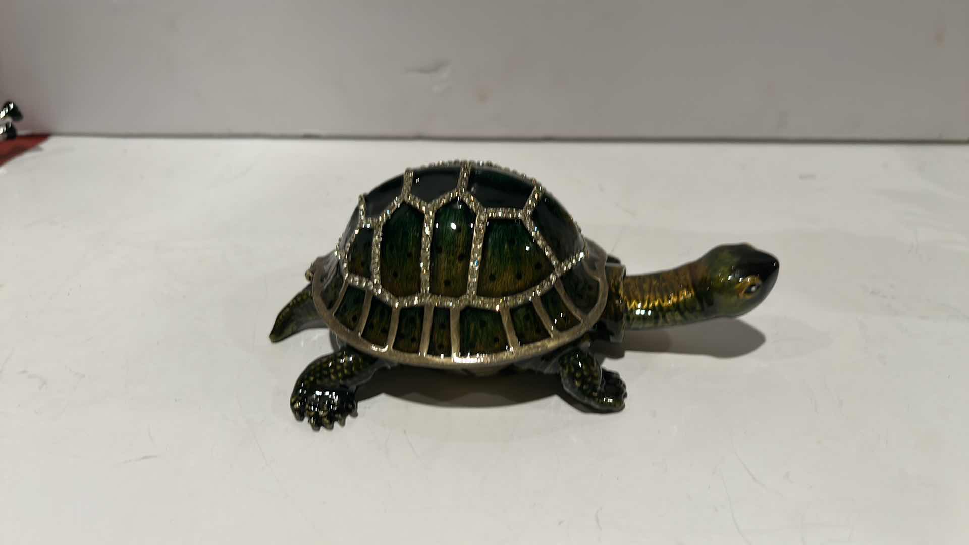 Photo 1 of BEJEWELED TURTLE TRINKET BOX H2”
