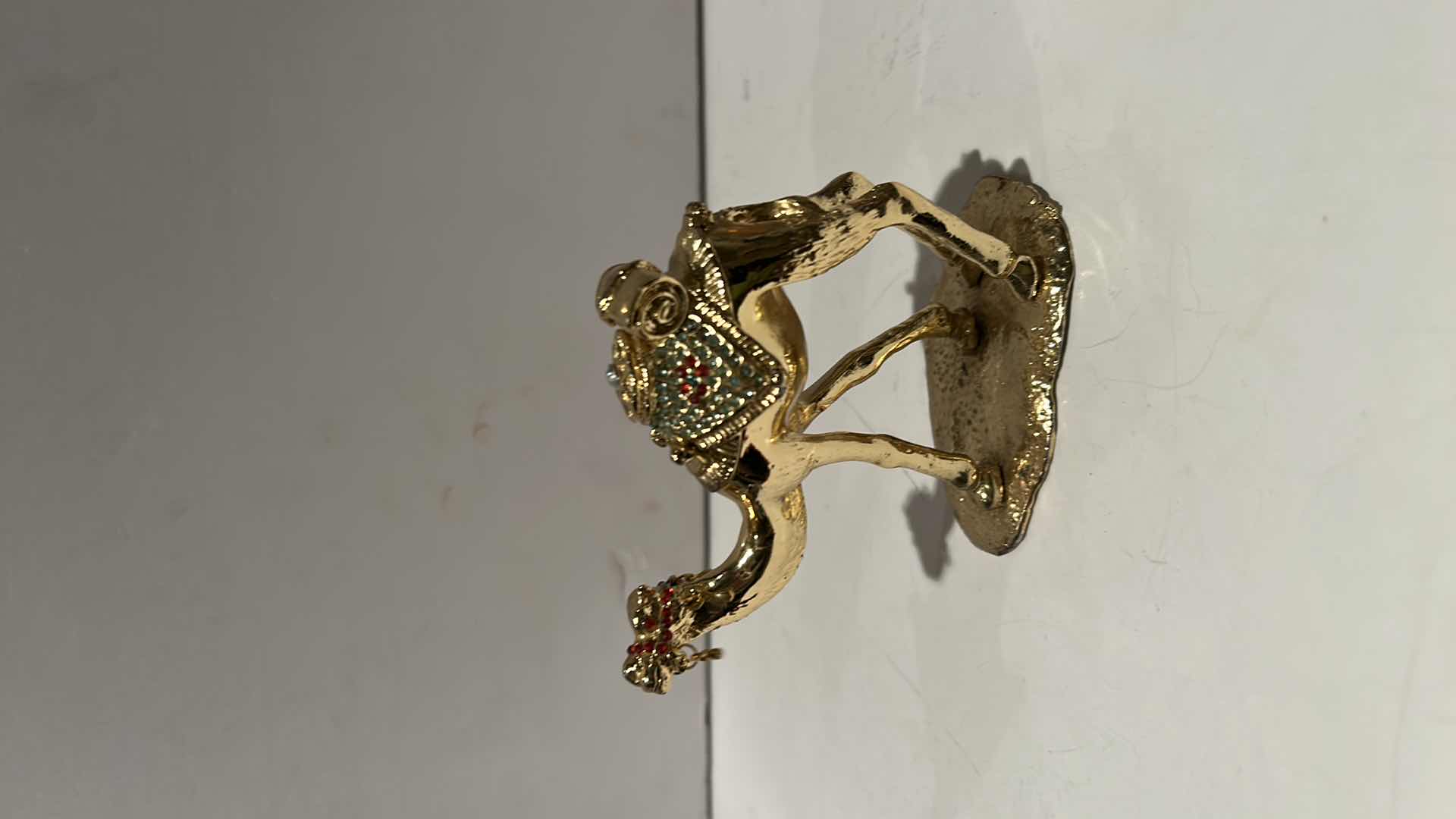 Photo 1 of BEJEWELED CAMEL TRINKET BOX H4”