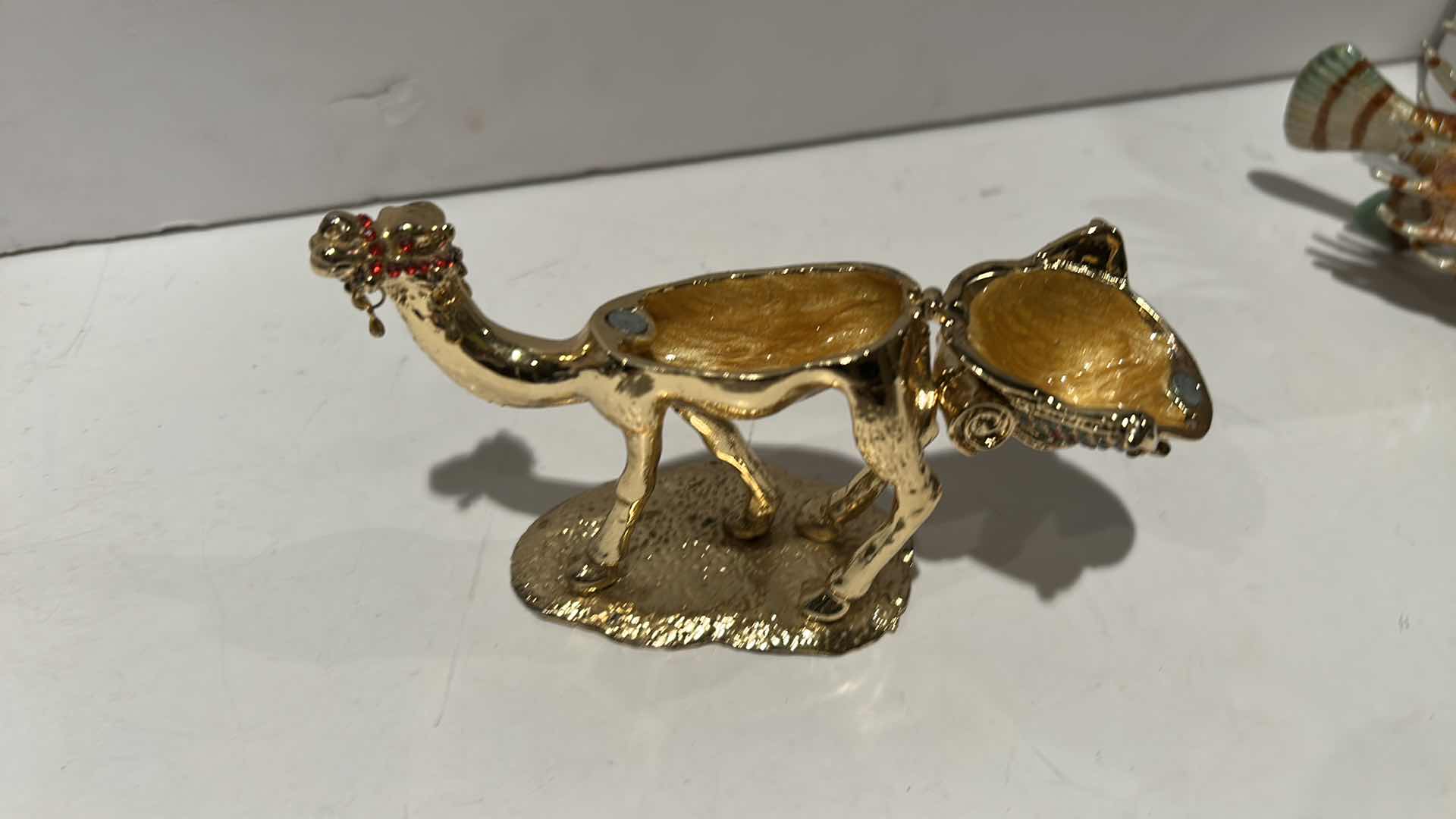 Photo 1 of BEJEWELED CAMEL TRINKET BOX H4”