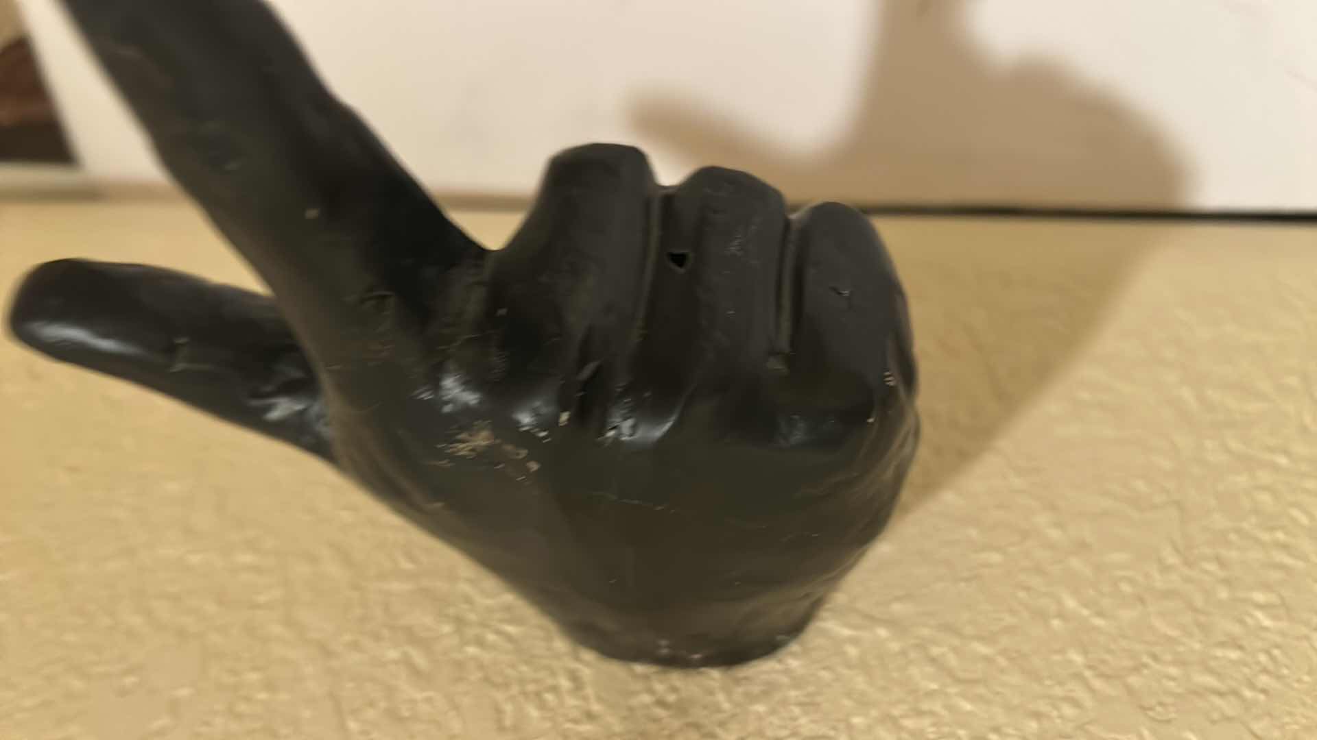 Photo 1 of 2 METAL HAND SCULPTURES, (OPEN HAND H8”)