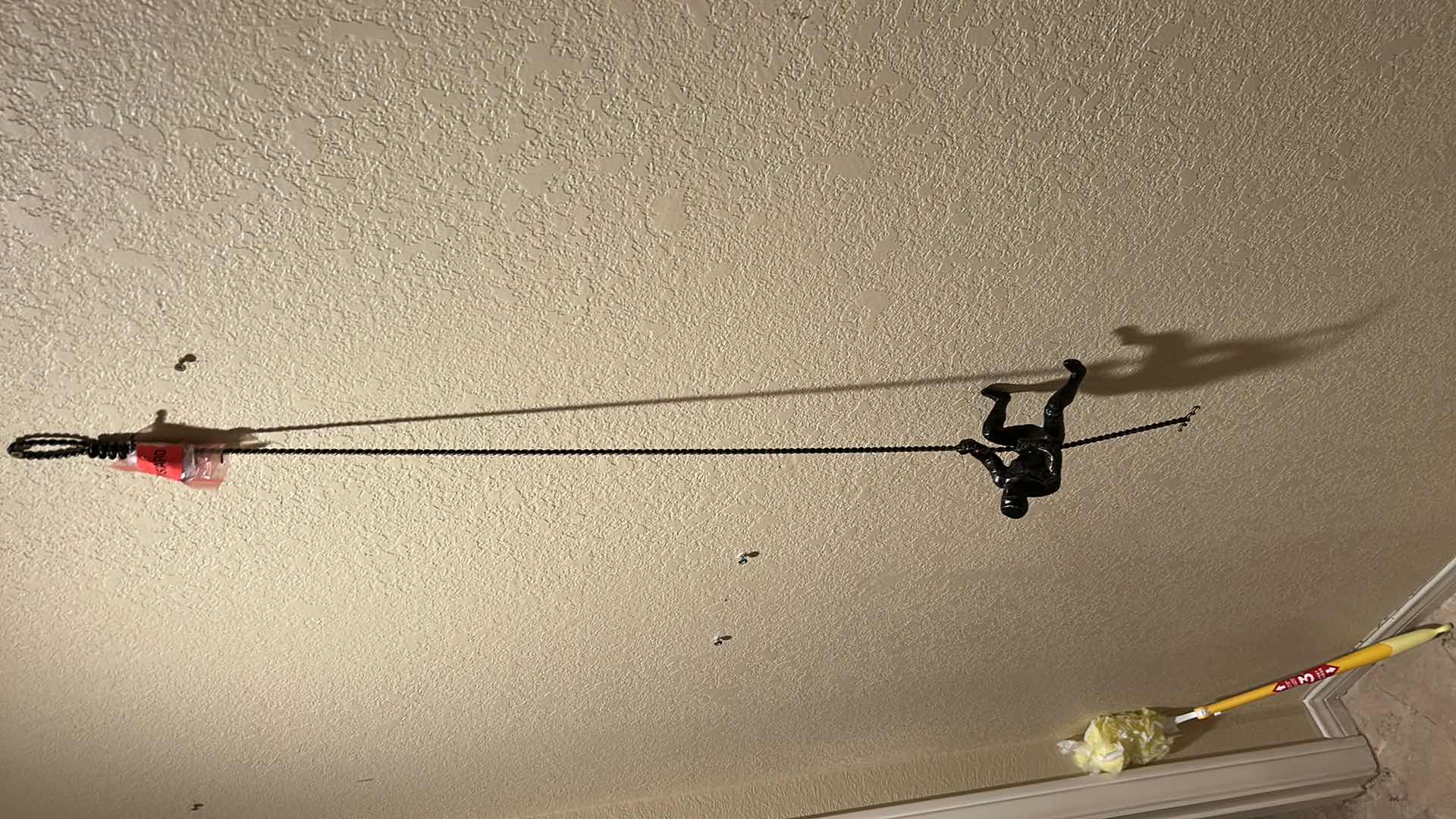 Photo 1 of 42” METAL WALL SCULPTURE “CLIMBING MAN”