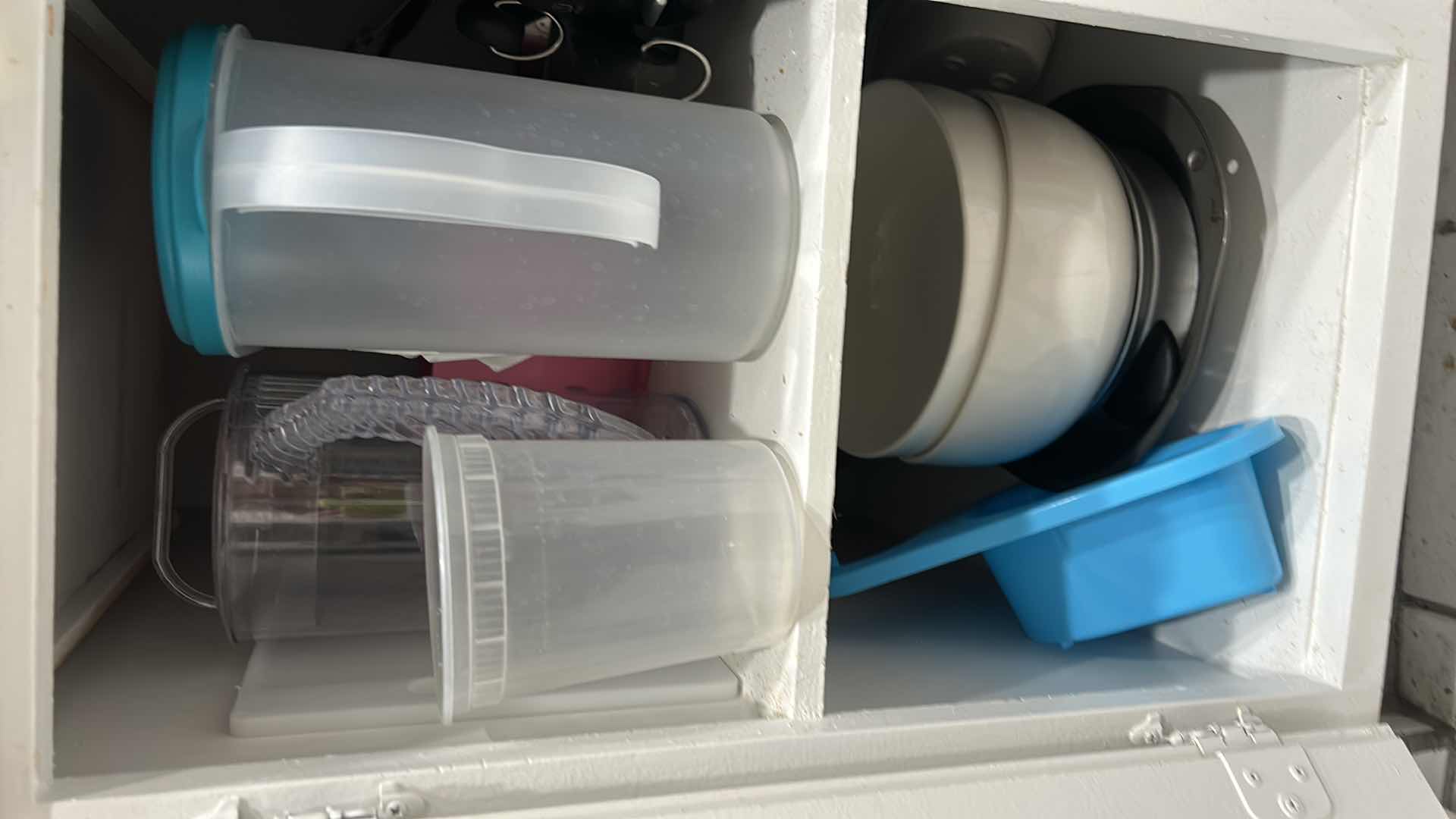 Photo 1 of CONTENTS IN KITCHEN CABINET- POTS AND PANS, CROCKPOT AND MORE