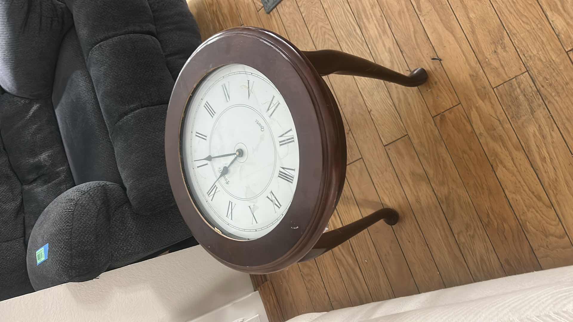 Photo 1 of CLOCK SIDE TABLE 18 1/2” x H22”