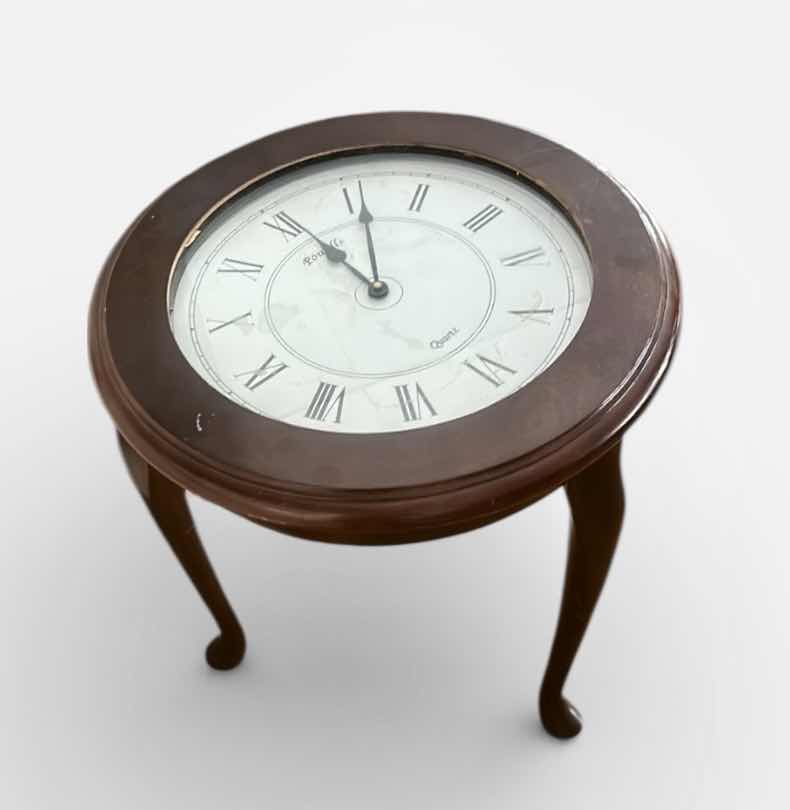 Photo 1 of CLOCK SIDE TABLE 18 1/2” x H22”
