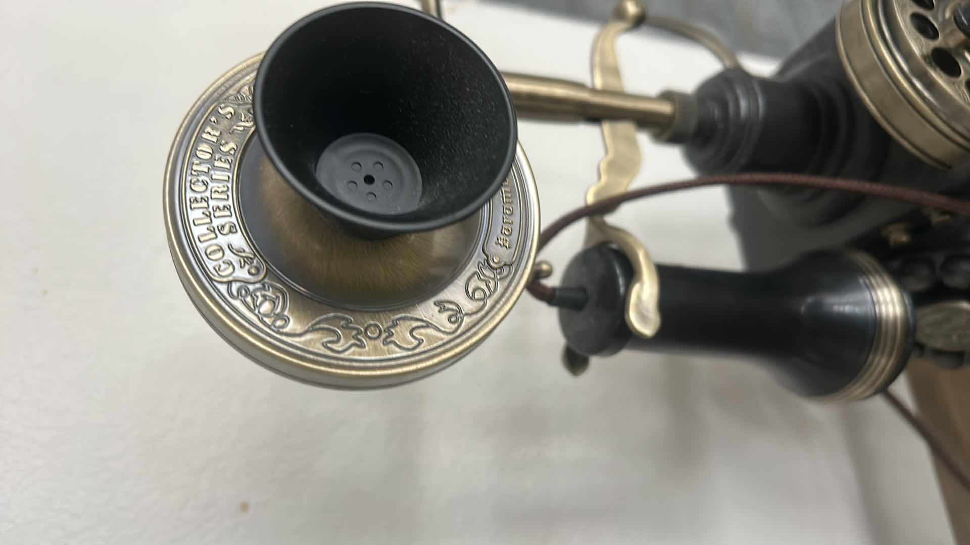 Photo 1 of FUNCTIONING VINTAGE-STYLE LANDLINE TELEPHONE REPLICA, H15 1/2”