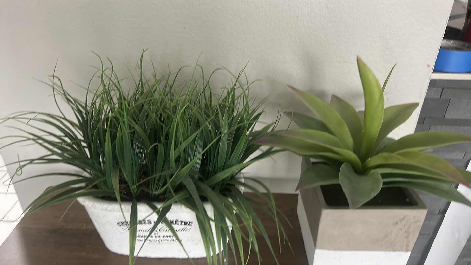 Photo 1 of 2 FAUX POTTED GRASS PLANTS (TALLEST H12”)