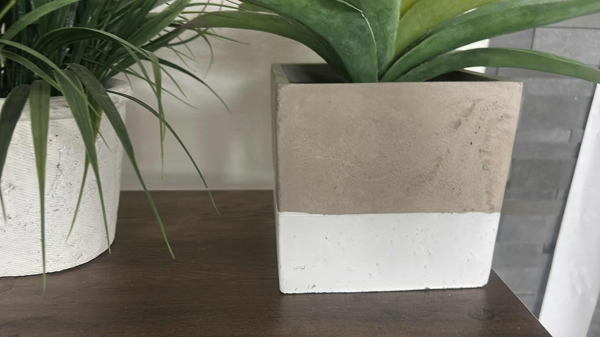 Photo 1 of 2 FAUX POTTED GRASS PLANTS (TALLEST H12”)