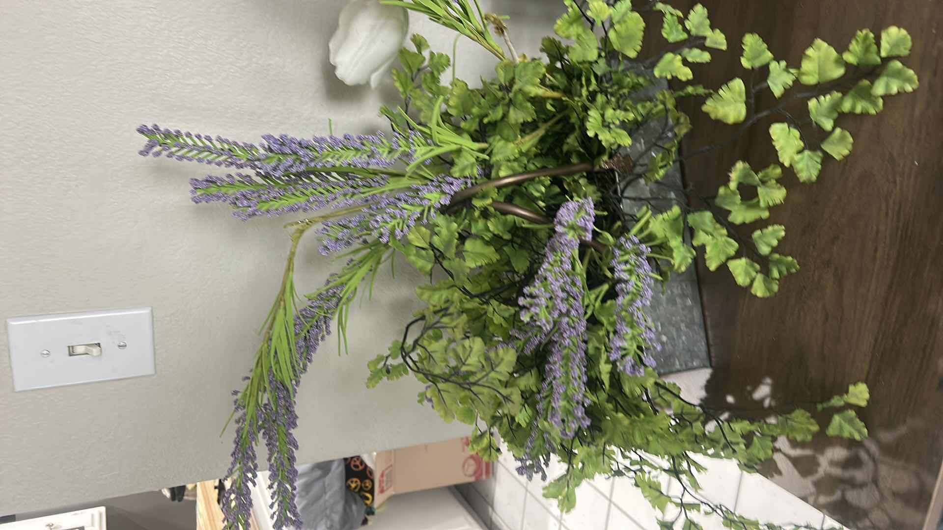 Photo 1 of HOME DECOR - TWO FAUX GREENERY (TALLEST H18”)