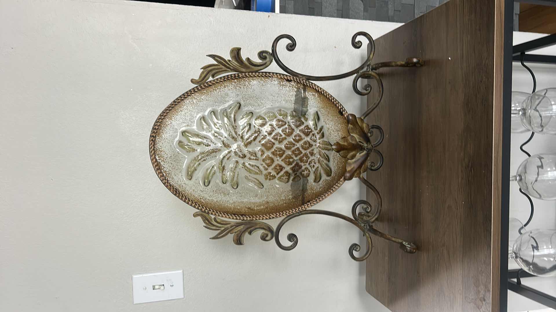 Photo 1 of ORNATE METAL CANDLE HOLDER H 19.5”